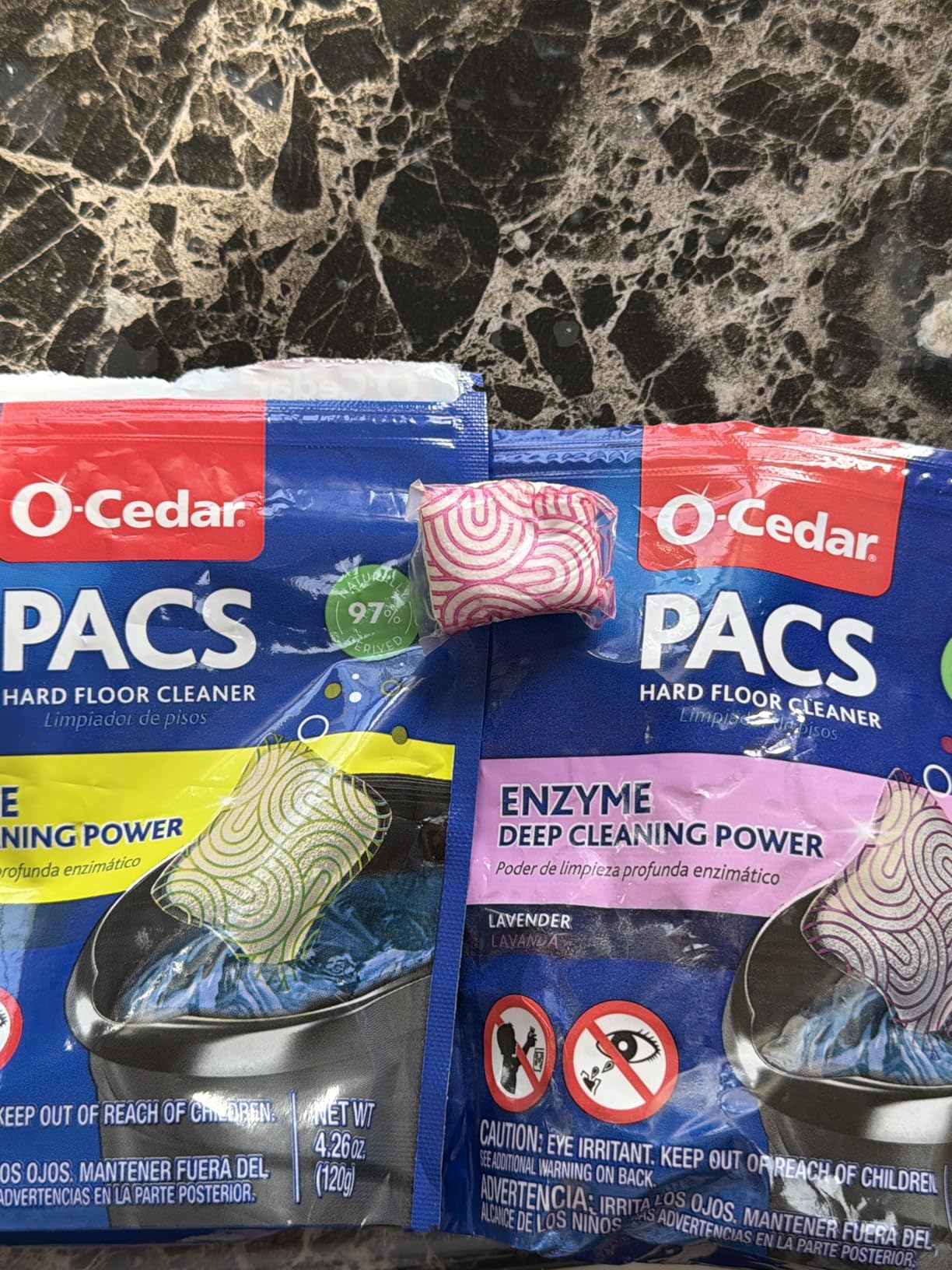 O-Cedar PACS Hard Floor Cleaner, Lavender Scent 10 Count (1-Pack) | Made with Naturally-Derived Ingredients | Safe to Use on All Hard Floors | Perfect for Mop Buckets customer photo 1