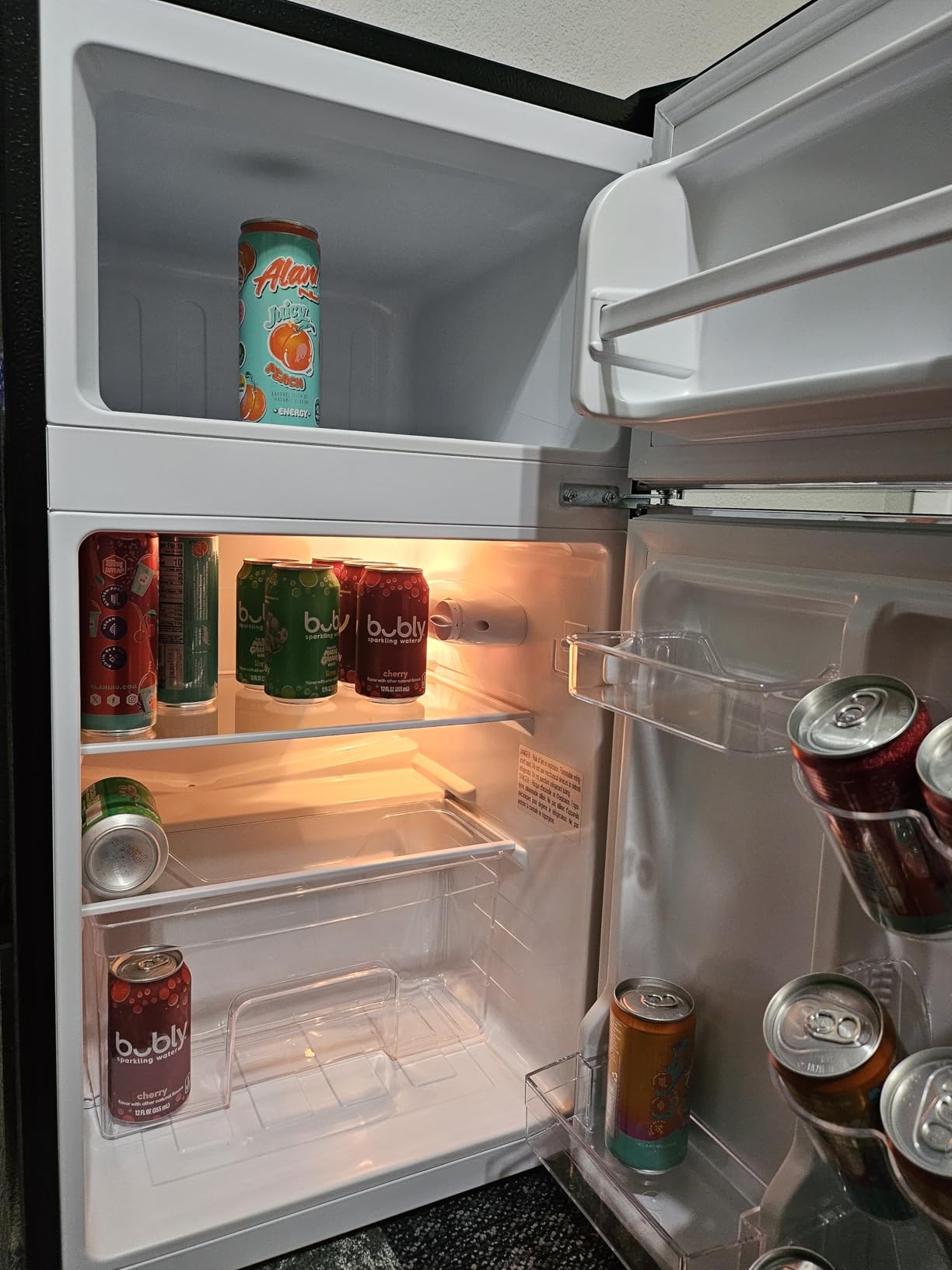 Frigidaire EFR840-Cream Retro Mini Fridge with Freezer & Side Bottle Opener-Small 2 Door Refrigerator for Office Bar or College Dorm Room-3.1 Cu Ft (Cream) customer photo 2