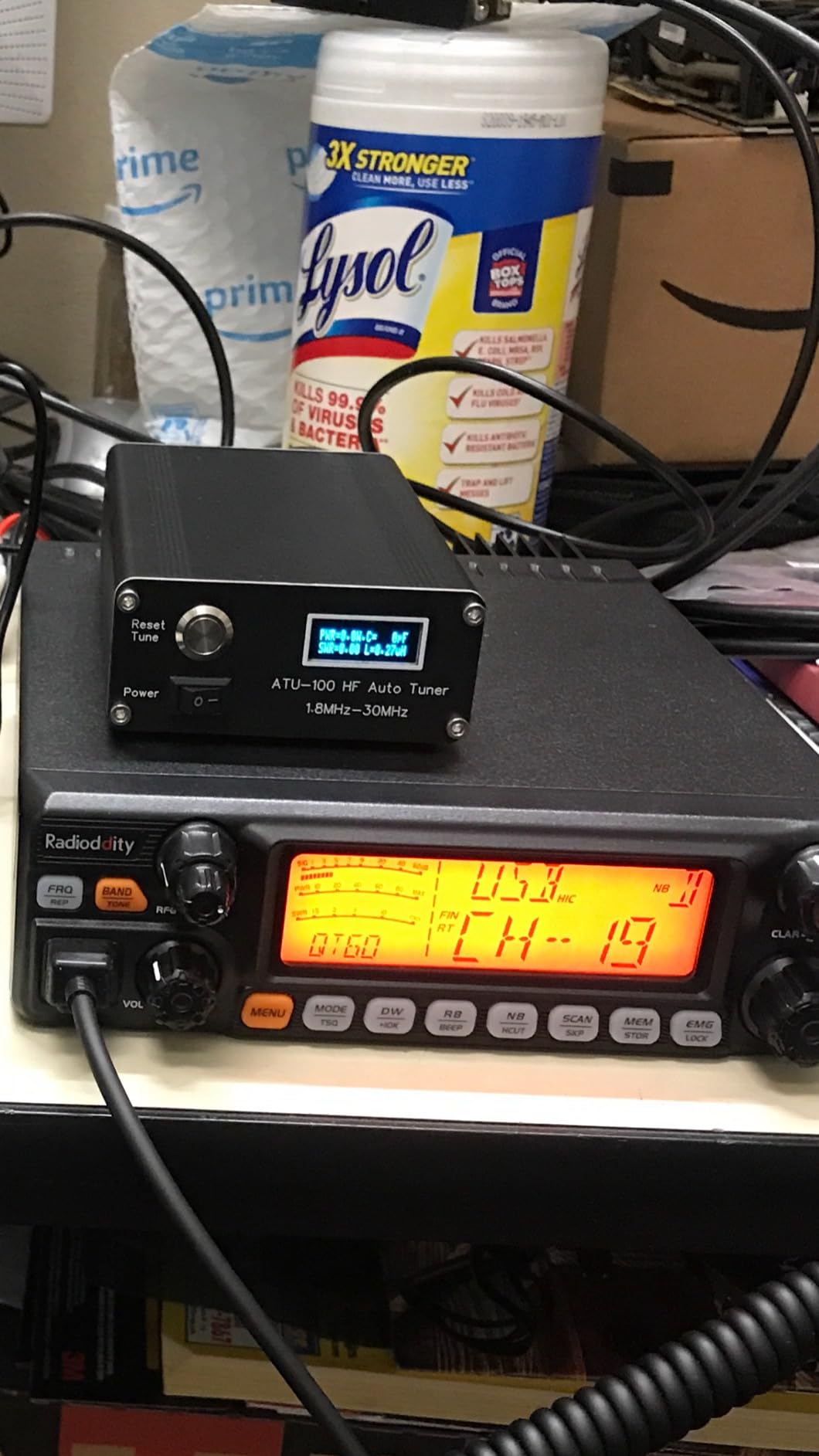 ATU-100 EXT Automatic Antenna Tuner for Ham Radio - 1.8-55MHz, Low SWR Tuner, Impedance Matching, Compact Design, Works with Amateur Radio Equipment, Ideal for POTA/SOTA/DX customer photo 1