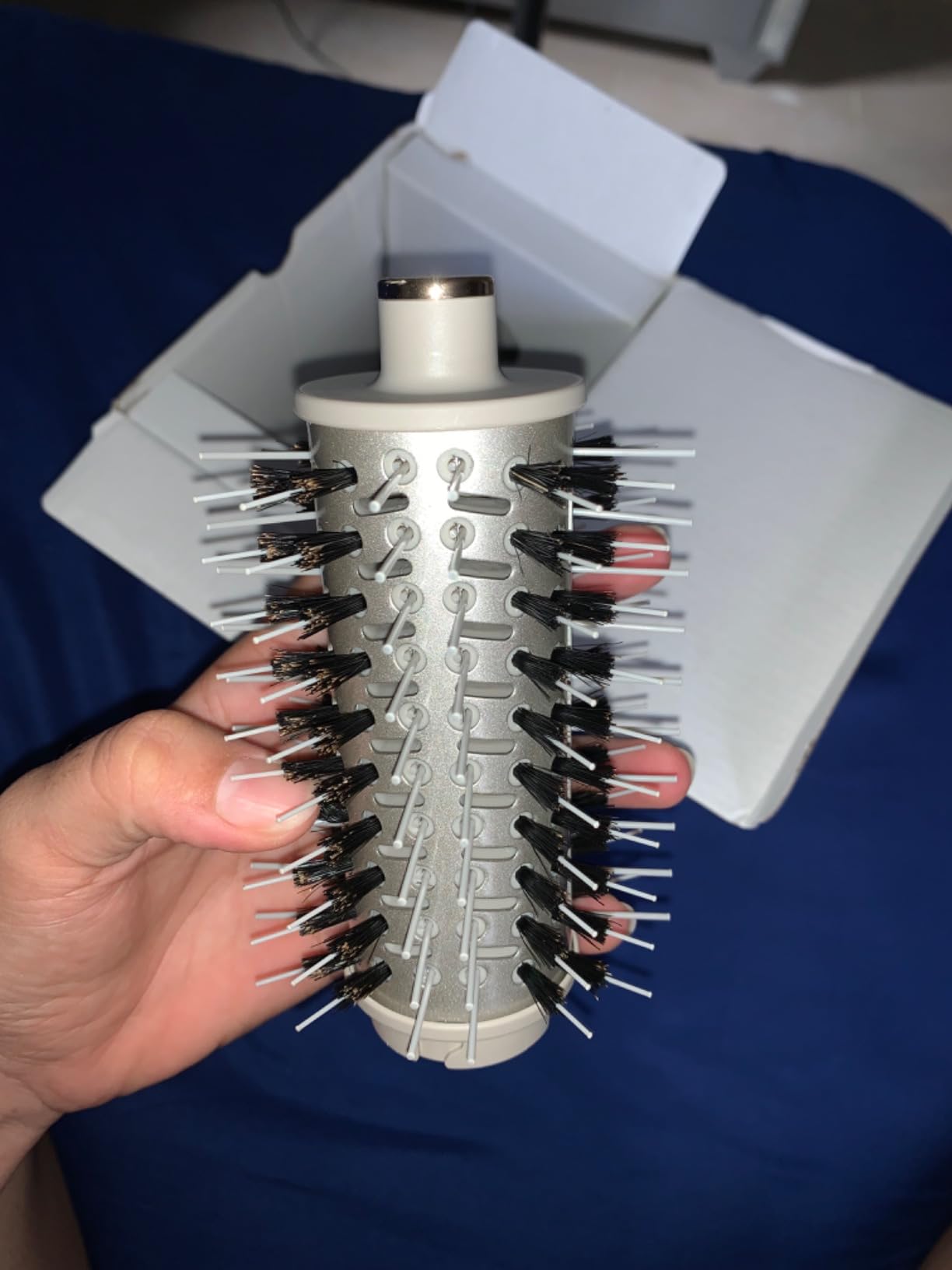 Shark FlexStyle Round Hot Air Brush Attachment for Blow Dryers, Hair Styling Tool for Straight, Wavy, Curly, and Coily Hair, Stone customer photo 2