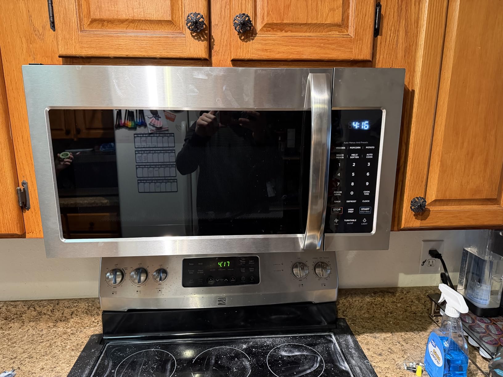Midea MOR17BSA-SS 1.7 Cu.ft. Over The Range Microwave Oven with Smart Touch Panel, Auto Cooking Menu, 1000 W, 300 CFM Ventilation, in Stainless Steel customer photo 1