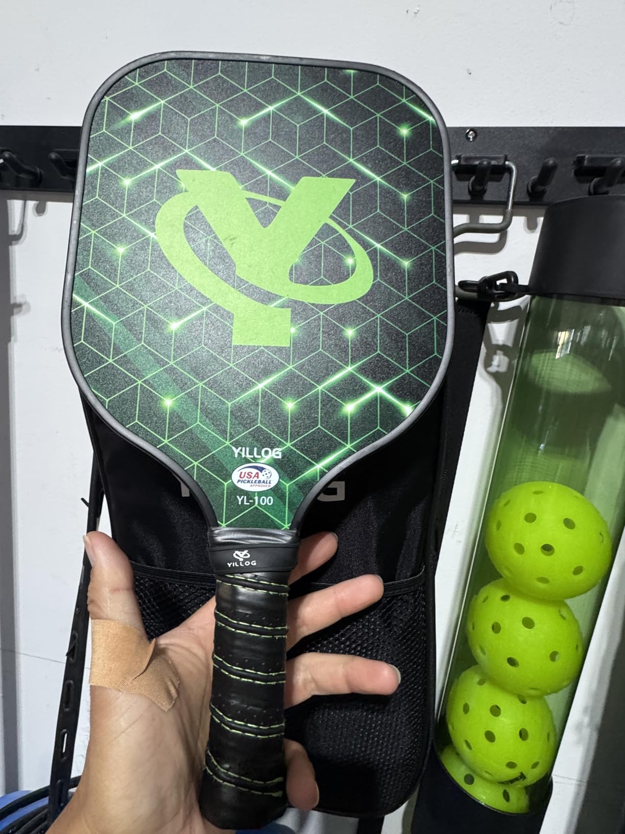 YILLOG Pickleball Paddles, USAPA Approved Pickleball Paddle Set of 4, Fiberglass Surface Pickleball Set, 4 Pickleball Balls, 4 Cooling Towels, Pickleball Bag, Pickle Ball Paddle for Men Women customer photo 1