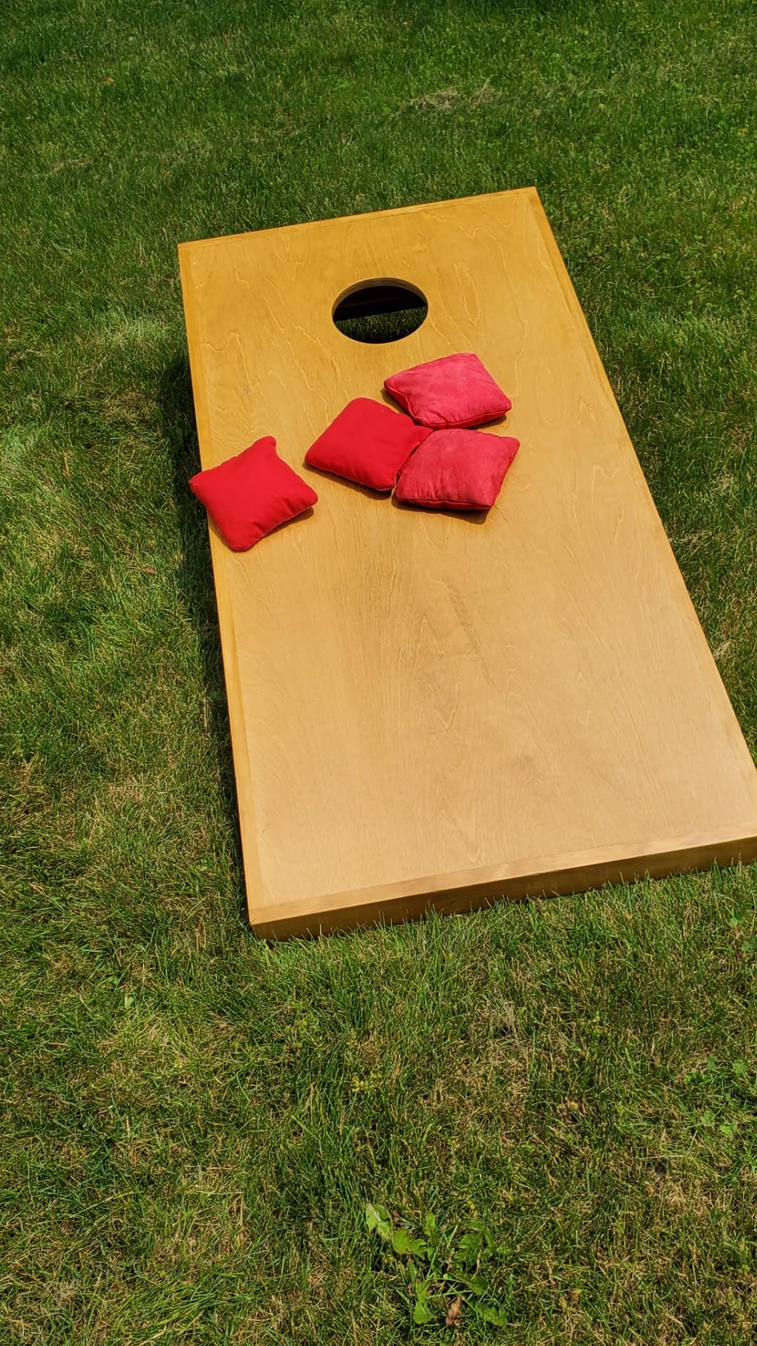 GoSports Premium 4 ft x 2 ft Regulation Competition-Ready Cornhole Board Set - Thick Wooden Board with Stop and Slide Bags - Complete Set for Yard Games, Backyard Outdoor Party Events customer photo 2