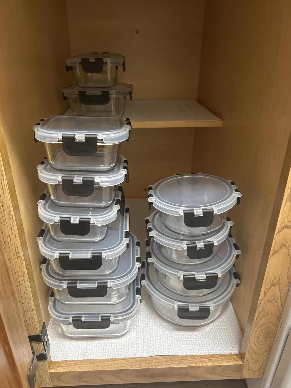 Magic Mill Premium Borosilicate Glass Food Storage Containers with Lids Set, 24pc Sets with 12 Bowls & 12 Airtight Locking Lids for Lunch & Meal Prep, Safe for Oven, Freezer, Dishwasher, BPA-Free customer photo 1