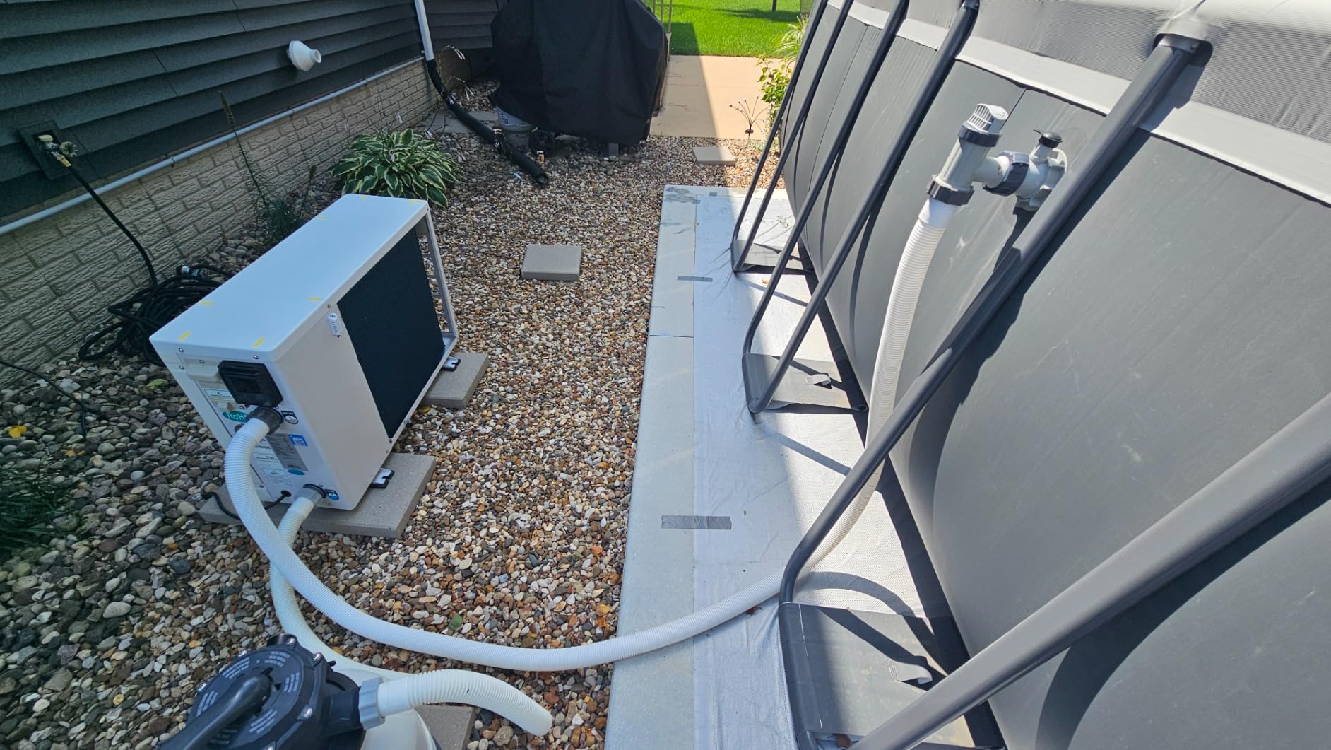 FibroPool FH135 35,000 BTU Electric Pool Heat Pump - 120V Above Ground & Inground Pool Heater up to 7,500 Gal customer photo 2