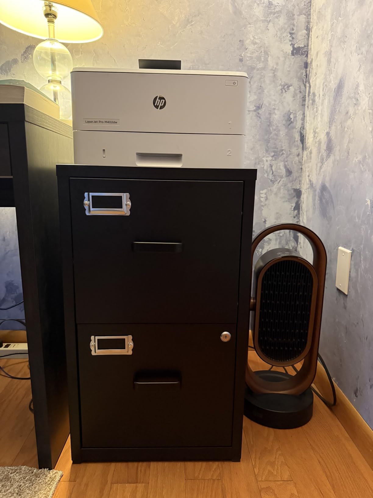 BYNSOE 4 Drawer File Cabinet with Lock Metal Vertical File Cabinet Office Home Vertical File Cabinet for A4 Legal/Letter Size Narrow File Cabinet Locked customer photo 1