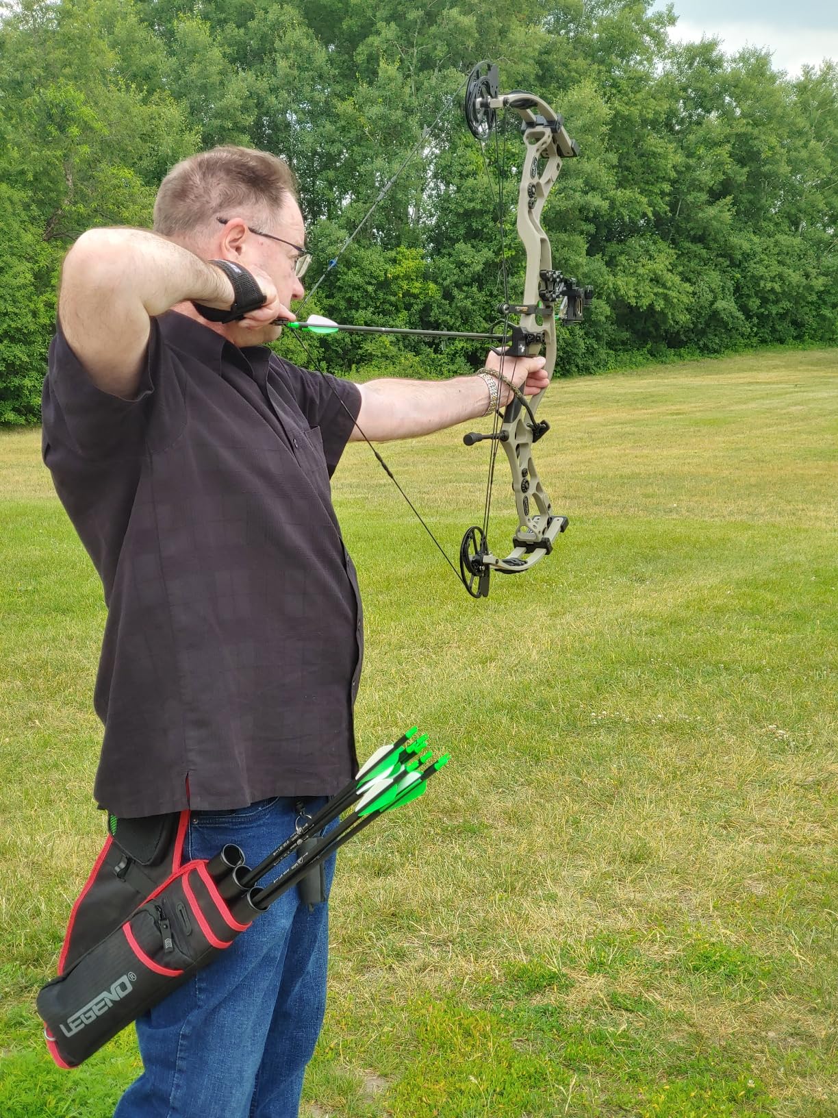 Sanlida Dragon 10 Flagship Top of The Line Hunting Compound Bare Bow Kit for Adults, Standard Hunting Bow for Adults and Advanced Archers, IBO Speed 340 FPS, Limited Life-time Warranty, RH Only customer photo 1