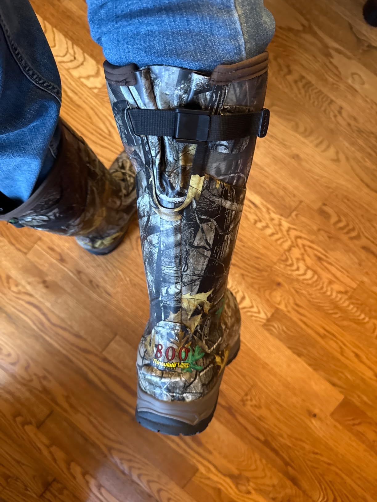 Rubber Hunting Boots, Waterproof Insulated Next Camo G2 Warm Rubber Boots with 7mm Neoprene, Sturdy Outdoor Hunting Boots for Men (800g Insulated) customer photo 1