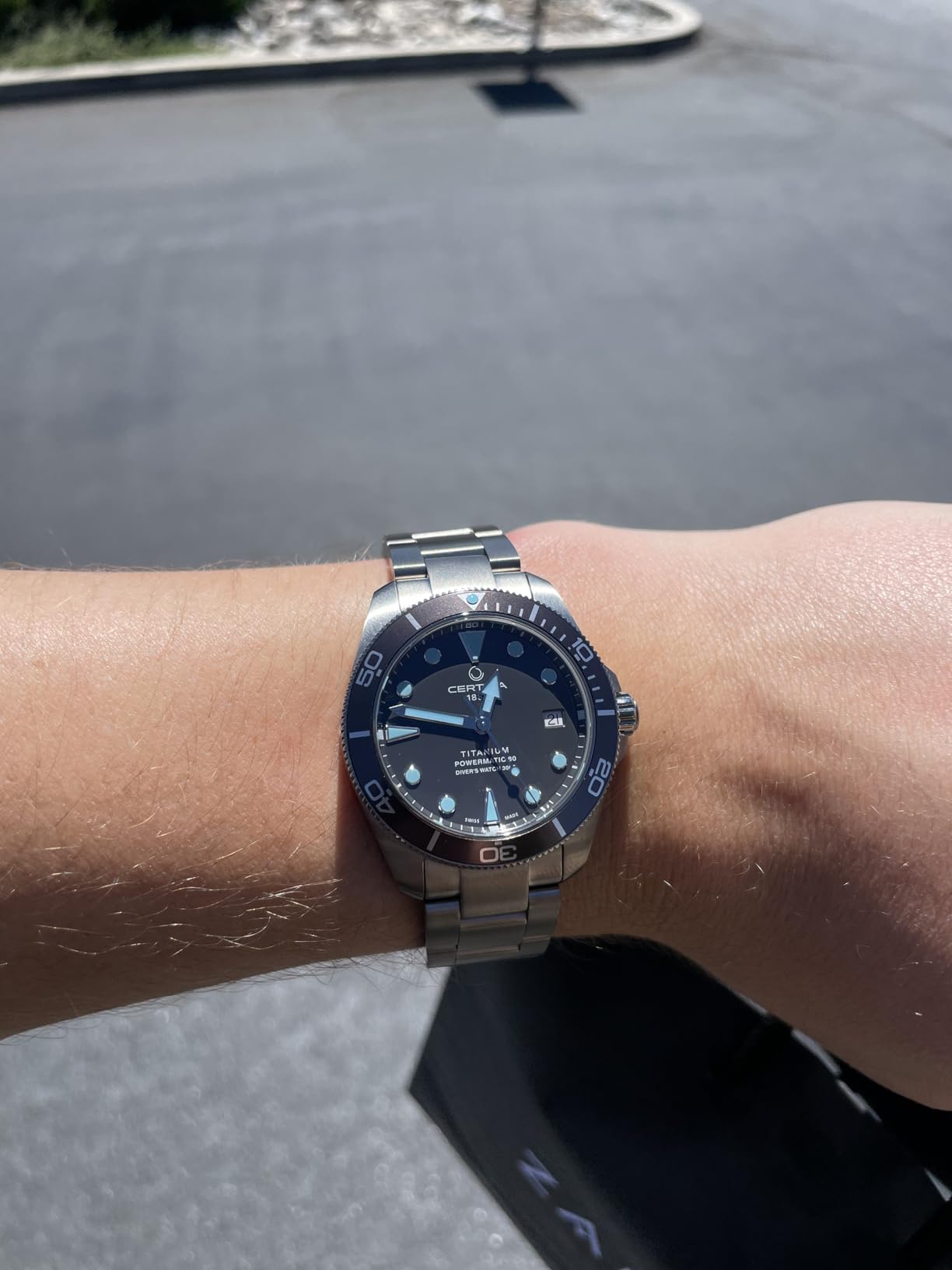 Certina DS Action Diver 38mm Powermatic 80, Titanium, Swiss Automatic Watch, Anthracite customer photo 1