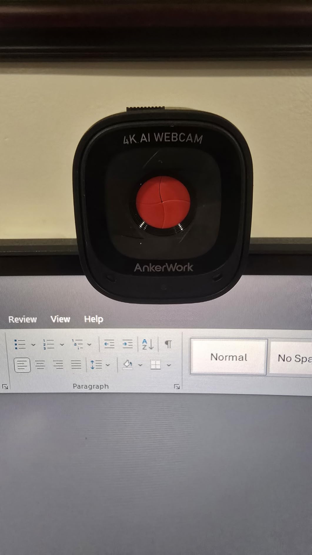 Anker AnkerWork C310 Webcam, 4K Webcam, 12 Megapixel, AI Auto Focus, AI Framing, AI Noise Canceling Mic, Built-in Privacy Cover, and Adjustable FOV, 1080p@60FPS HDR, for Video Calls and Livestreams customer photo 2