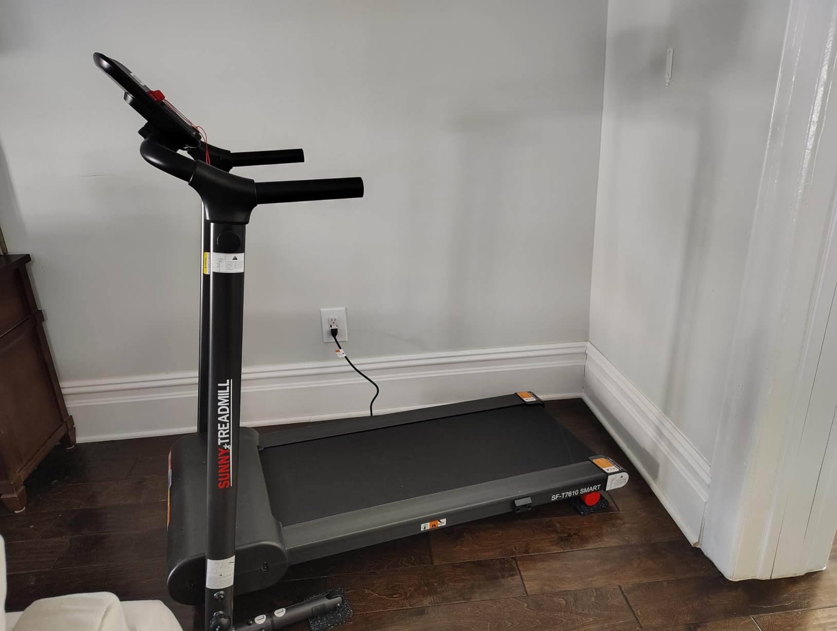 Sunny Health & Fitness Smart Slim Treadmill, Under Desk/Office Walking Pad with SunnyFit App customer photo 2