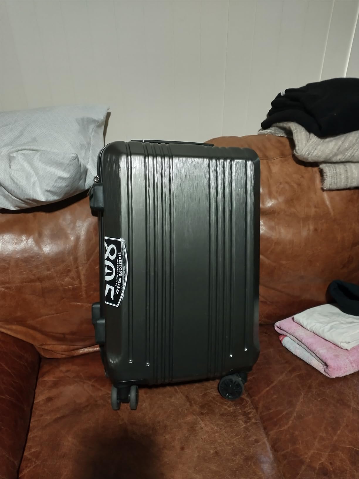 Coolife Luggage PC+ABS Hardshell Suitcase with TSA Lock, Spinner Carry On Lightweight (ice blue, S(20in_carry on)) customer photo 2
