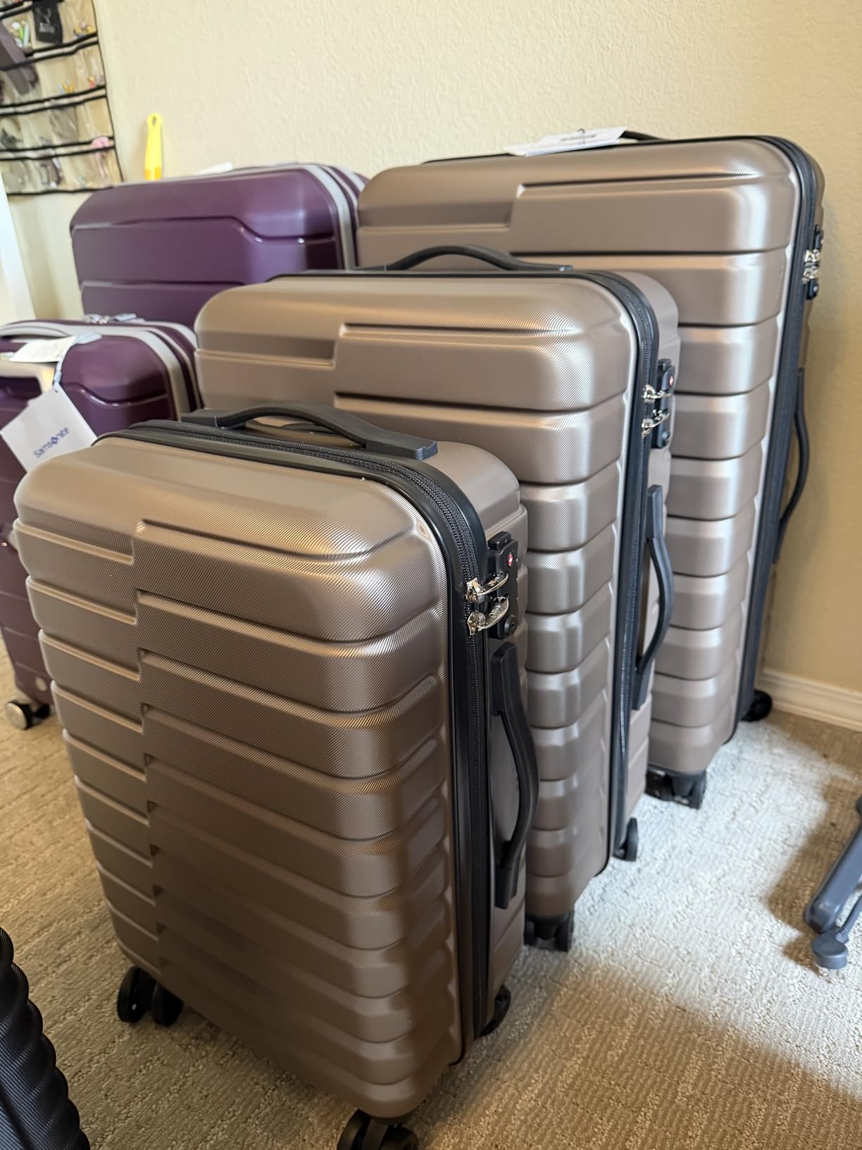 Coolife Expandable Large Checked Luggage with Spinner Wheels, Hard Shell Suitcase TSA Lock Rolling Travel Luggage 28-inch, Teal Blue customer photo 1