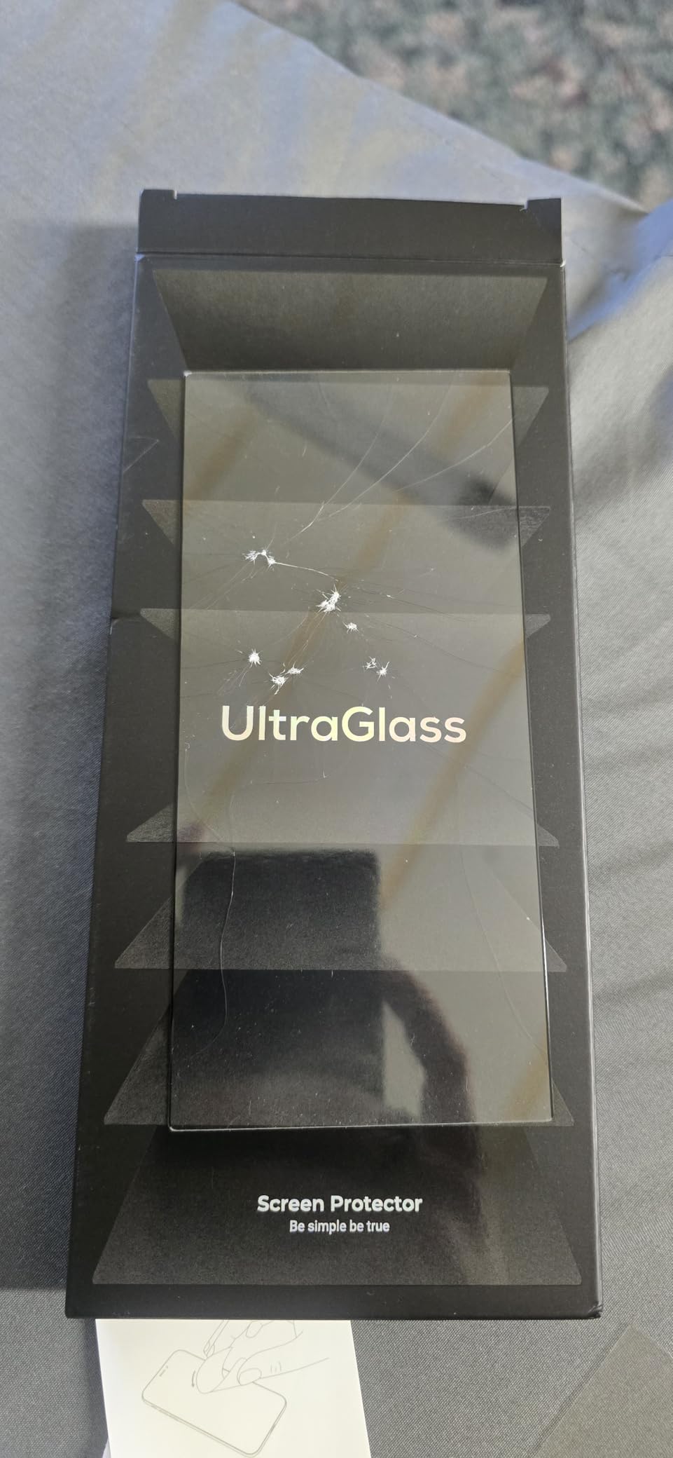 UltraGlass Unbreak Top 9H+ Glass for Samsung Galaxy S24 Ultra Screen Protector [Military Grade Shatterproof & Longest Durable] Tempered Glass, Auto Installation, 2 Pack customer photo 1