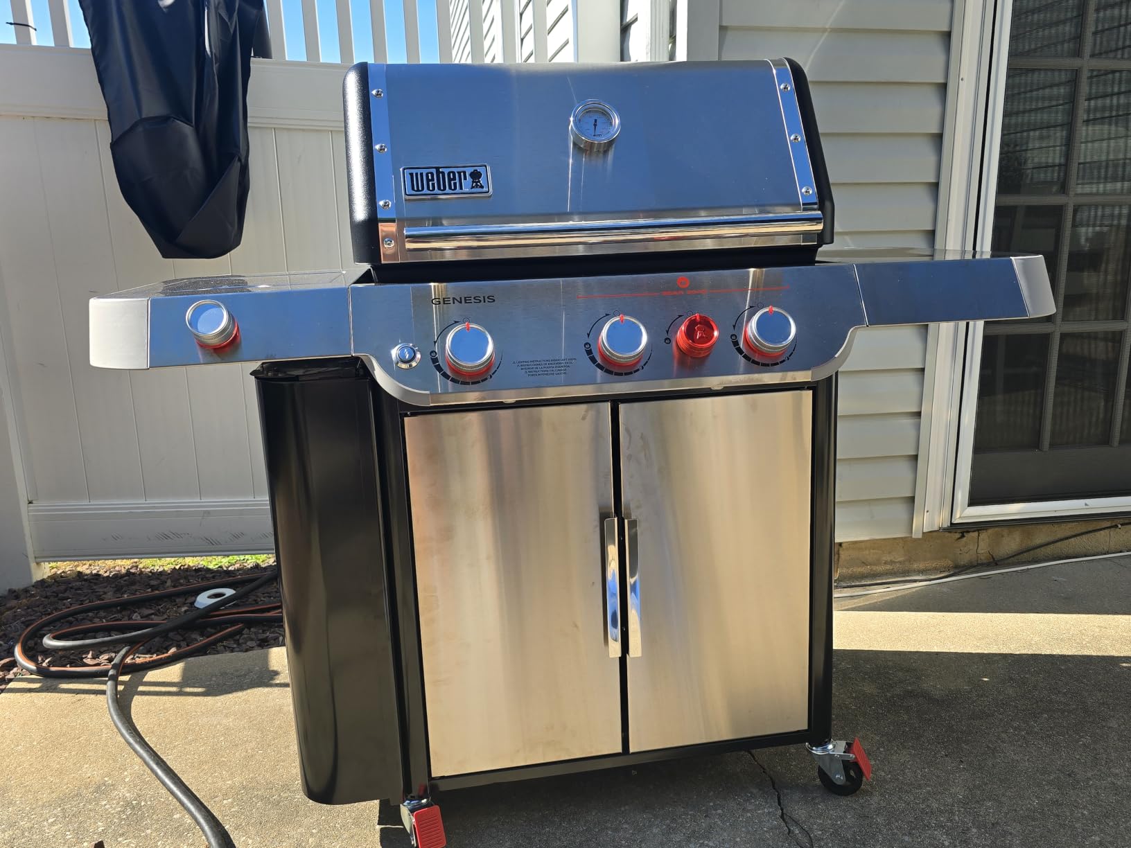 Weber Genesis E-335 Liquid Propane Gas Grill, 3 Burners and 1 Side Burner, Black customer photo 2