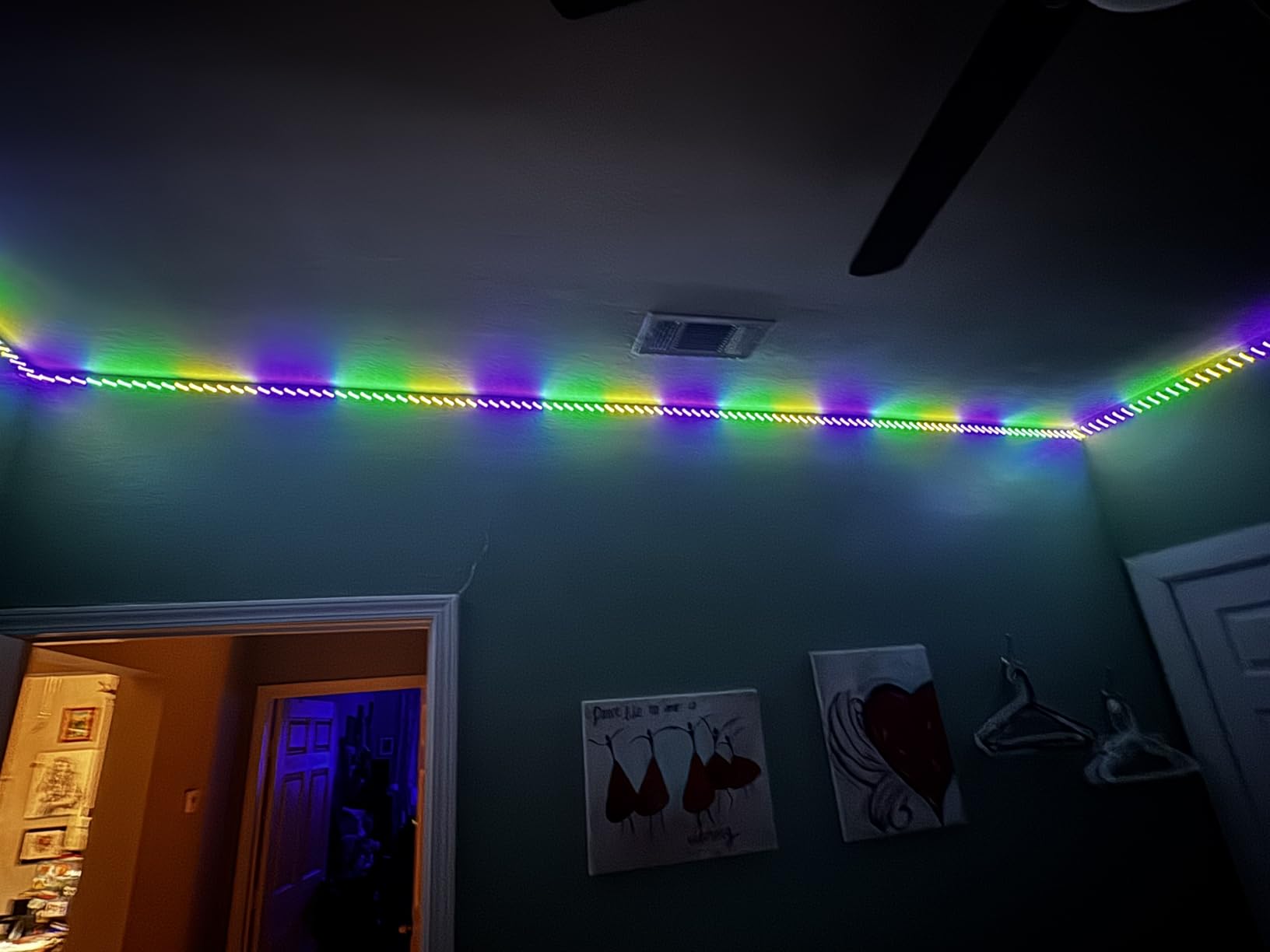 Lepro S1 AI LED Strip Lights for Bedroom - 32.8ft Smart RGB Light Strips with IC and Rainbow Chasing Effects, Color Segment DIY, Personalized AI Lighting Designer, 2.4G Wi-Fi and Bluetooth customer photo 2