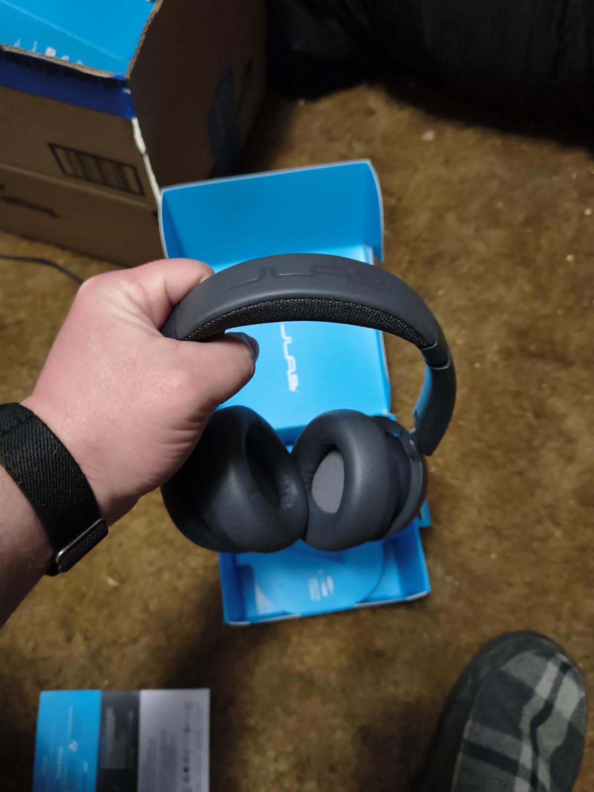 JLab, JBuds Lux ANC, Over Ear Headphones, Active Noise Cancelling, Bluetooth, Spatial Audio, Sage customer photo 2