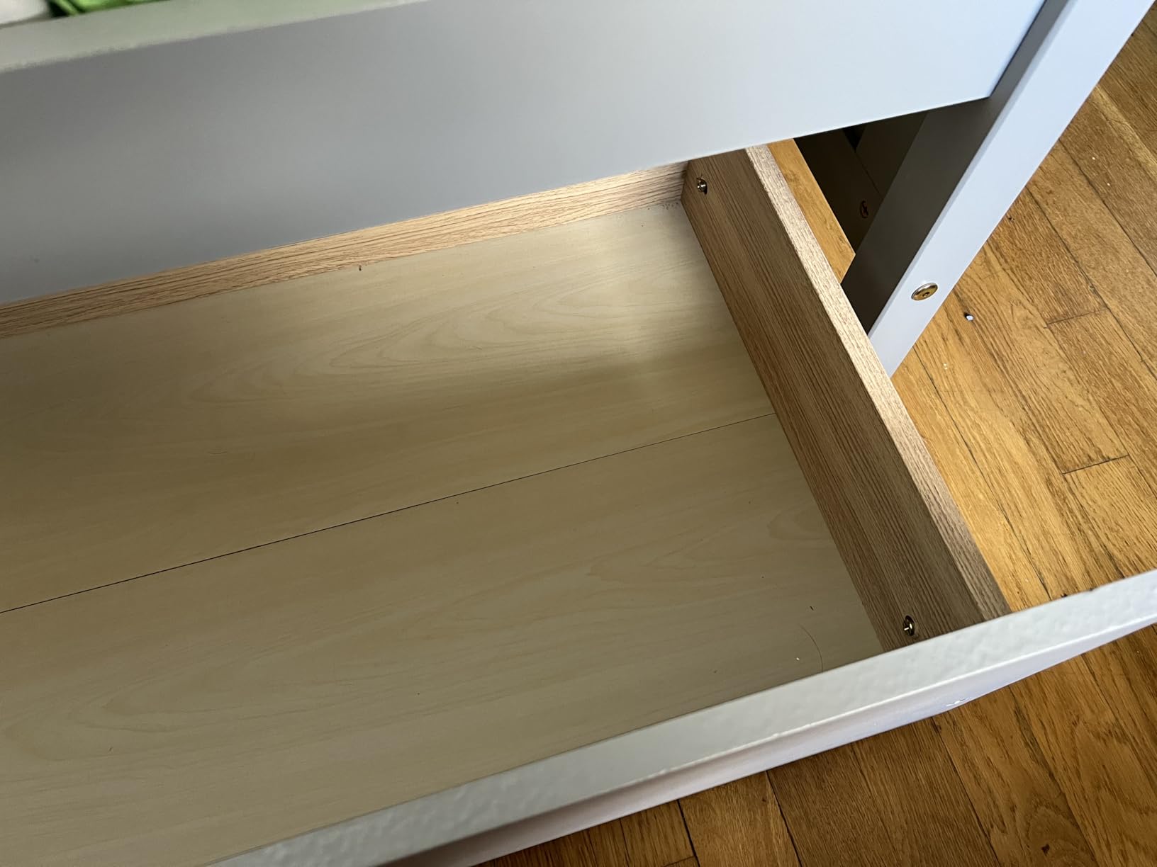 KOMFOTT Full Size Wood Bed Frame with 2 Storage Drawers, Mid Century Platform Bed Frame with Headboard, Sturdy Wooden Slats Support, Modern Mattress Foundation, No Box Spring Required, Easy Assembly customer photo 2