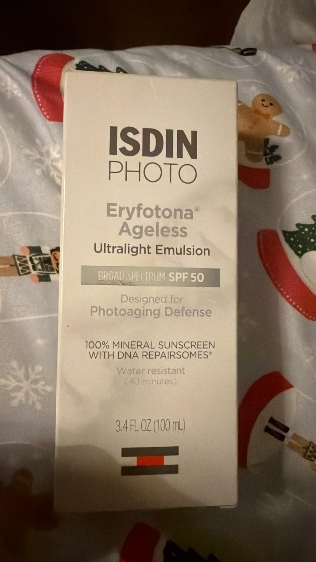 ISDIN Eryfotona Ageless Tinted Mineral Sunscreen SPF 50, Anti-Aging Face Sunscreen with Zinc Oxide, DNA Repairsomes & Vitamin E, Universal Tint No White Cast, Dermatologist Recommended customer photo 2
