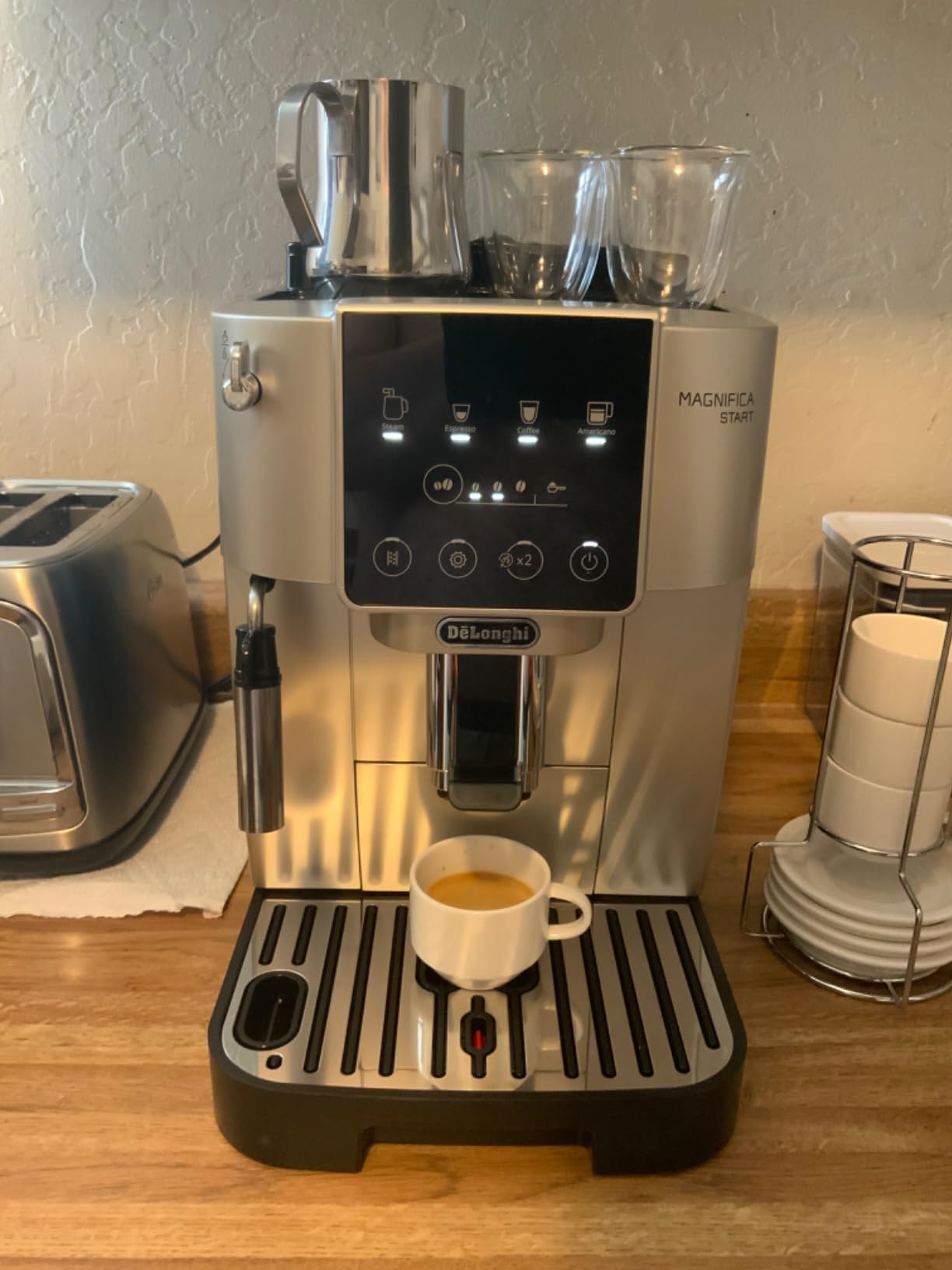 De'Longhi Magnifica Start Automatic Espresso Machine with Manual Milk Frother & Built in Grinder customer photo 2