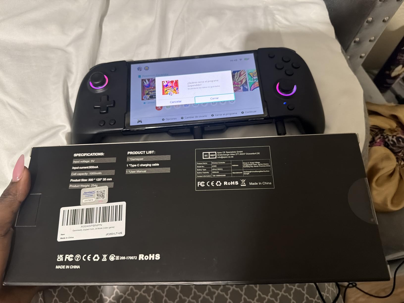 Gammeefy Switch Controllers Compatible with Nintendo Switch/Switch OLED customer photo 2