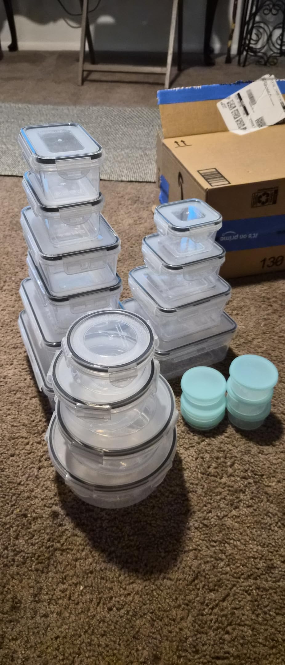 50 Pack (100-Piece) 32 oz Meal Prep Containers Reusable with Easy Open Lids, Sturdy Leakproof Food Safe, Microwave Freezer Dishwasher Safe To Go Take Out Plastic Food Storage customer photo 1