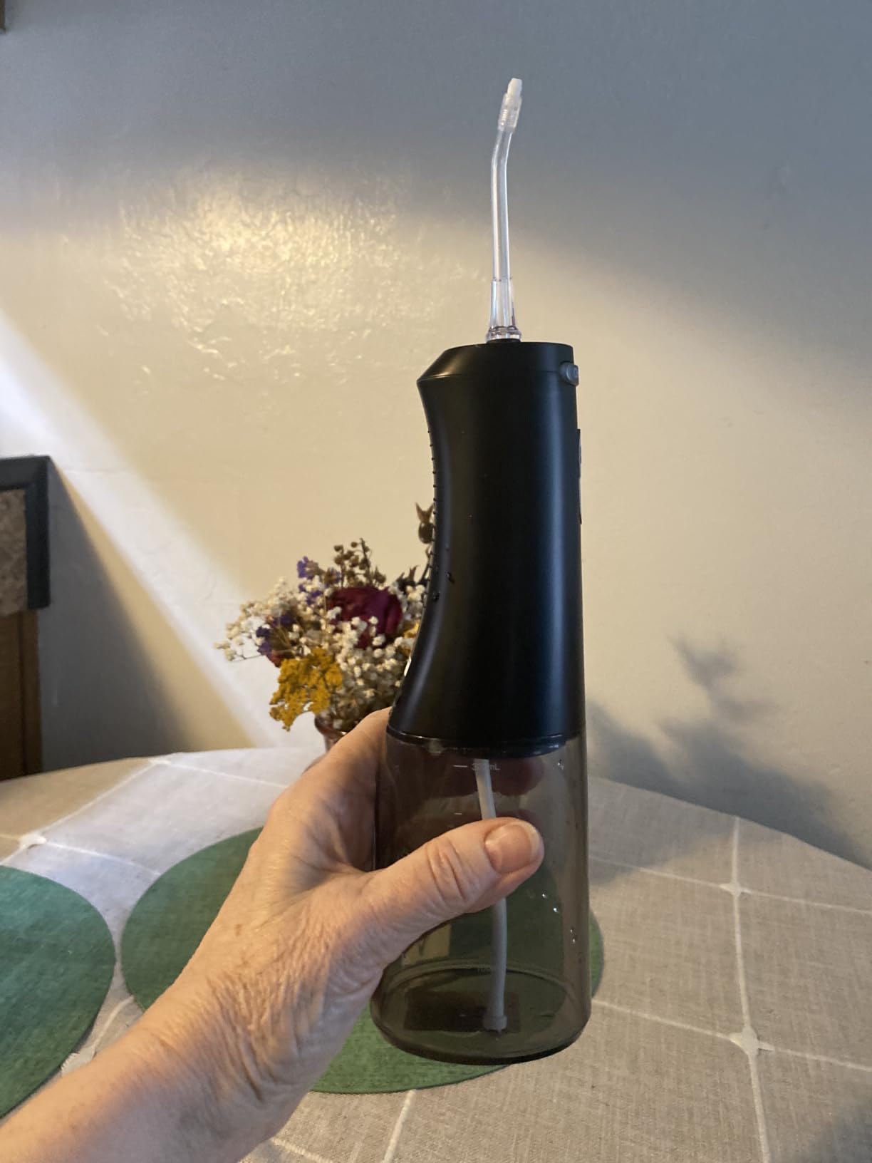 Rechargeable Cordless Water Flosser with Adjustable Water Pressure for Daily Oral Care, Power Dental Flosser for Home and Travel Use, Portable Oral Irrigator for Sensitive Gums and Braces Care customer photo 2