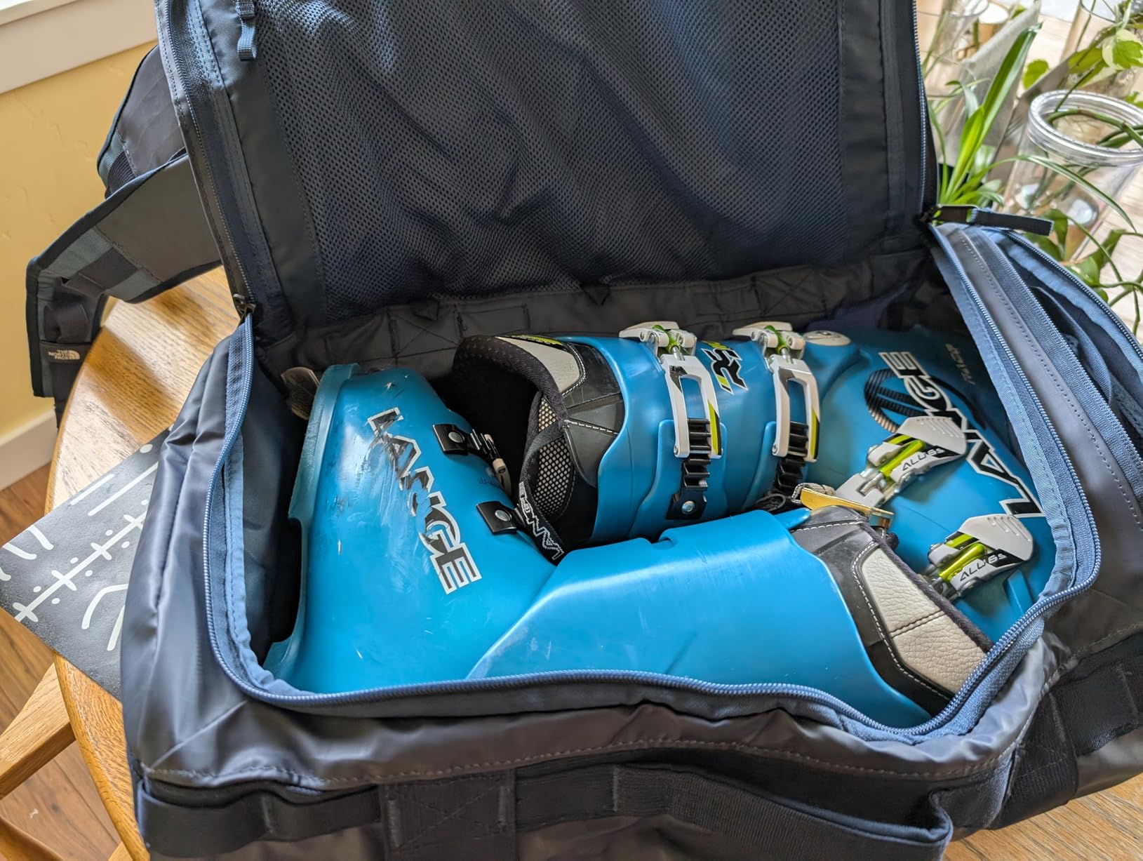 The North Face Base Camp Voyager Duffel, 32L, TNF Black/TNF White-NPF, OS customer photo 2