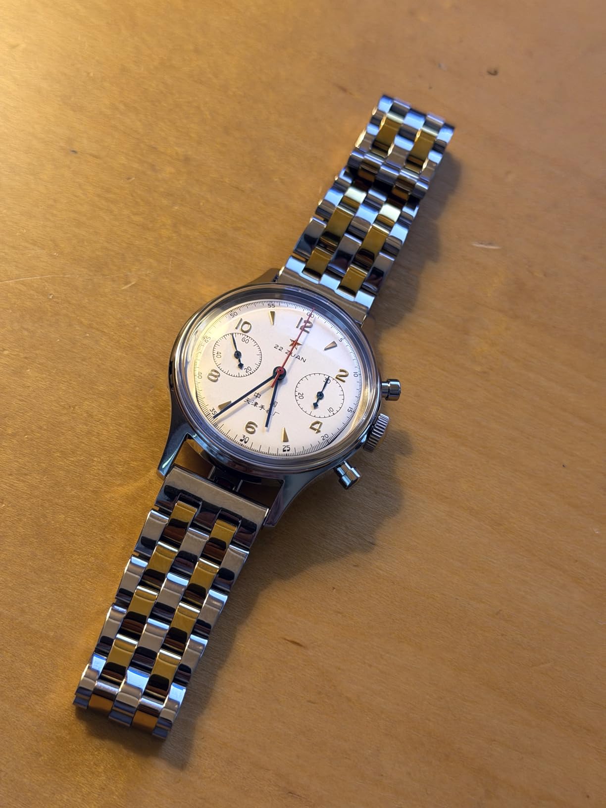 Seagull Men's Mechanical Wristwatch 1963 Aviation Chronograph Pilot Mechanical Watch, Manual Winding, GD 1963 International Edition, ST1901 customer photo 2