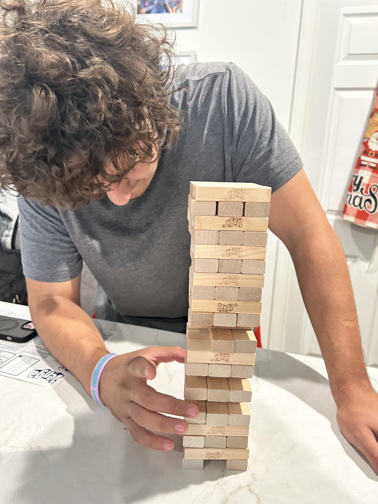 Official Hasbro Games Jenga Game | Digital Die for 6 More Ways to Play | Original Wood Block Game | Stacking Tower | Ages 6+ | 1+ Players | Party Games customer photo 2