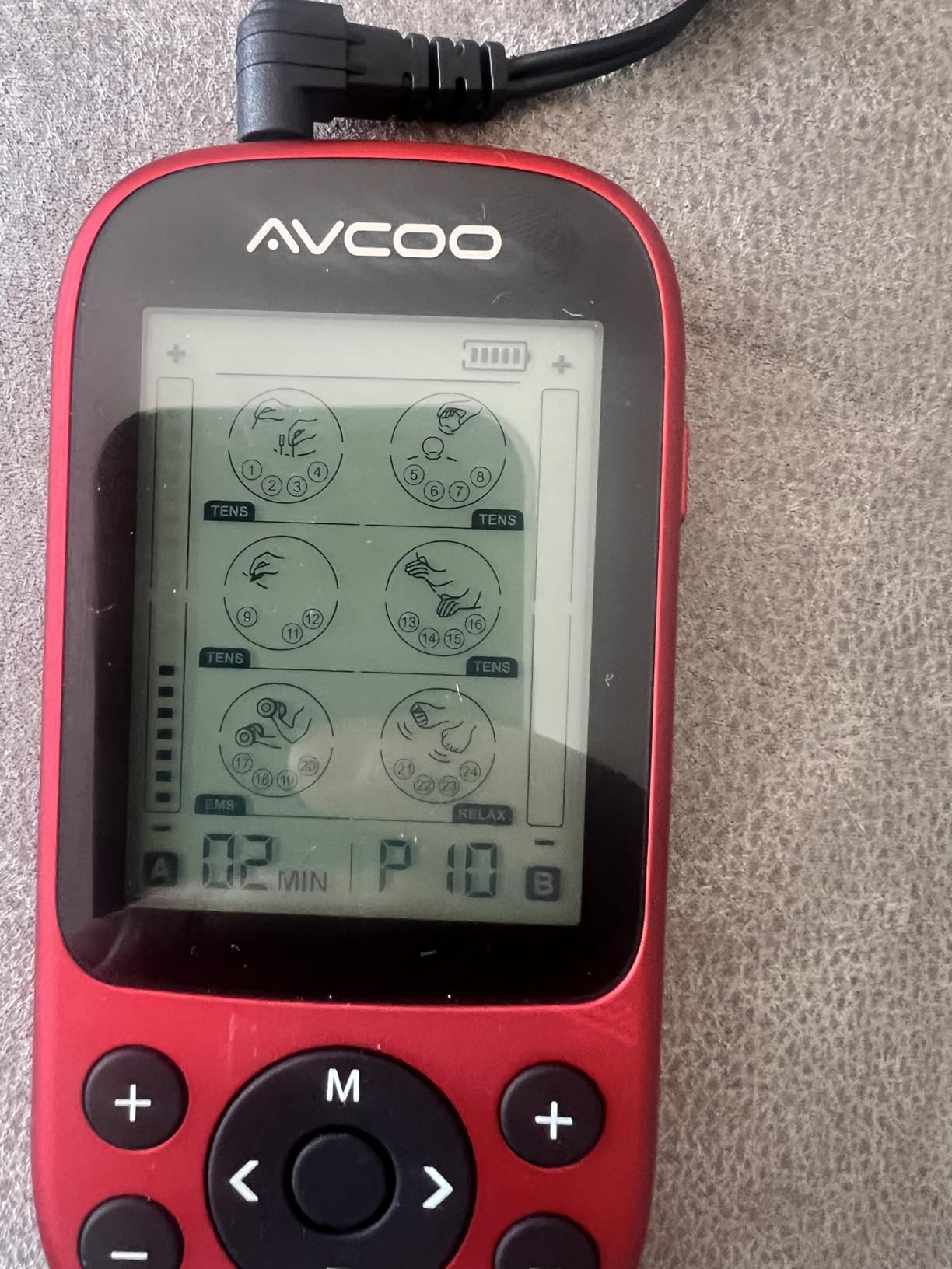 AVCOO Dual Channel TENS Unit Muscle Stimulator, 3-in-1 EMS TENS Machine with 24 Modes & 40 Levels, Rechargeable EMS Massager for Neck, Shoulder, Sciatica & Back Pain Relief with 12 Pads, EVA Case customer photo 2