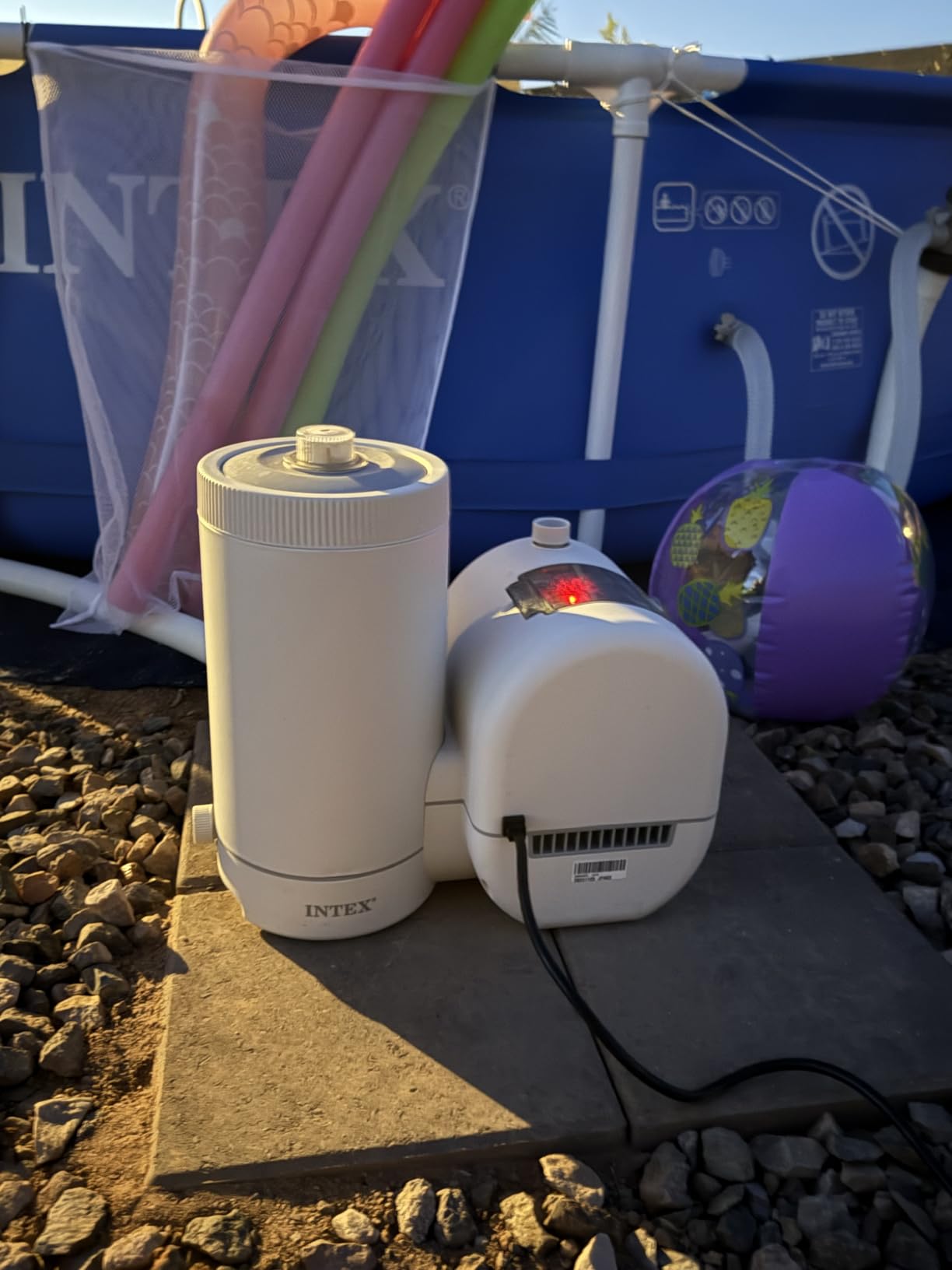 INTEX C2500 Krystal Clear Cartridge Filter Pump for Above Ground Pools: 2500 GPH Pump Flow Rate - Improved Circulation and Filtration - Easy Installation - Improved Water Clarity - Easy-to-Clean customer photo 2