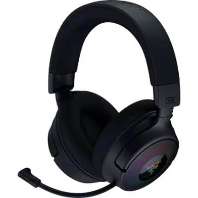 Razer Kraken V4 Wireless Gaming Headset: 2.4GHz, Bluetooth, USB - Super Wideband Mic - 40 mm Drivers - 9 Zone RGB Lighting - for PC, Mac, PS5, Nintendo Switch 2, Steam Deck, Smartphone - Black customer photo 2