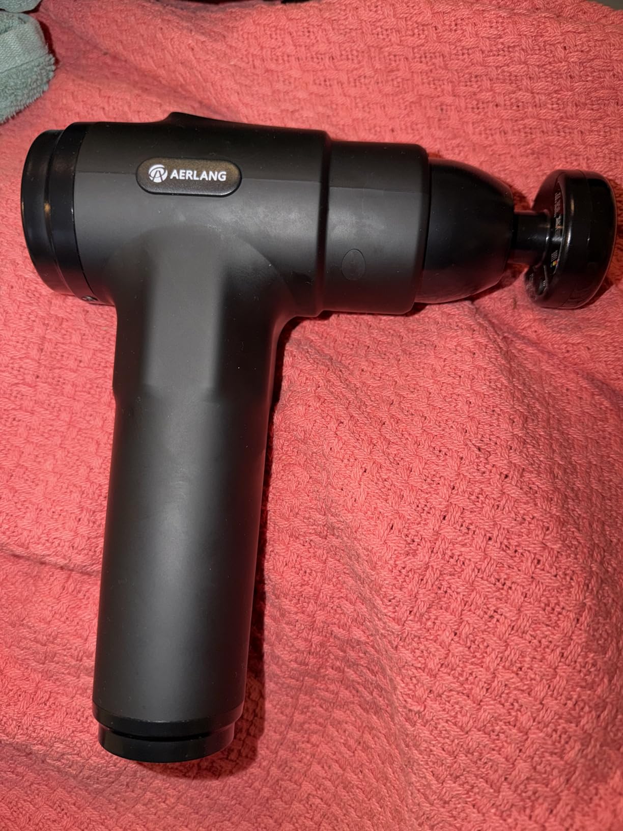 AERLANG Massage Gun with Heat Deep Tissue Back Massager Neck Massager for Pain Relief, Muscle Percussion Massage Gun, Birthday Gifts for Men Women Dad him Handheld Message Gun with 7 Heads & Silent customer photo 2