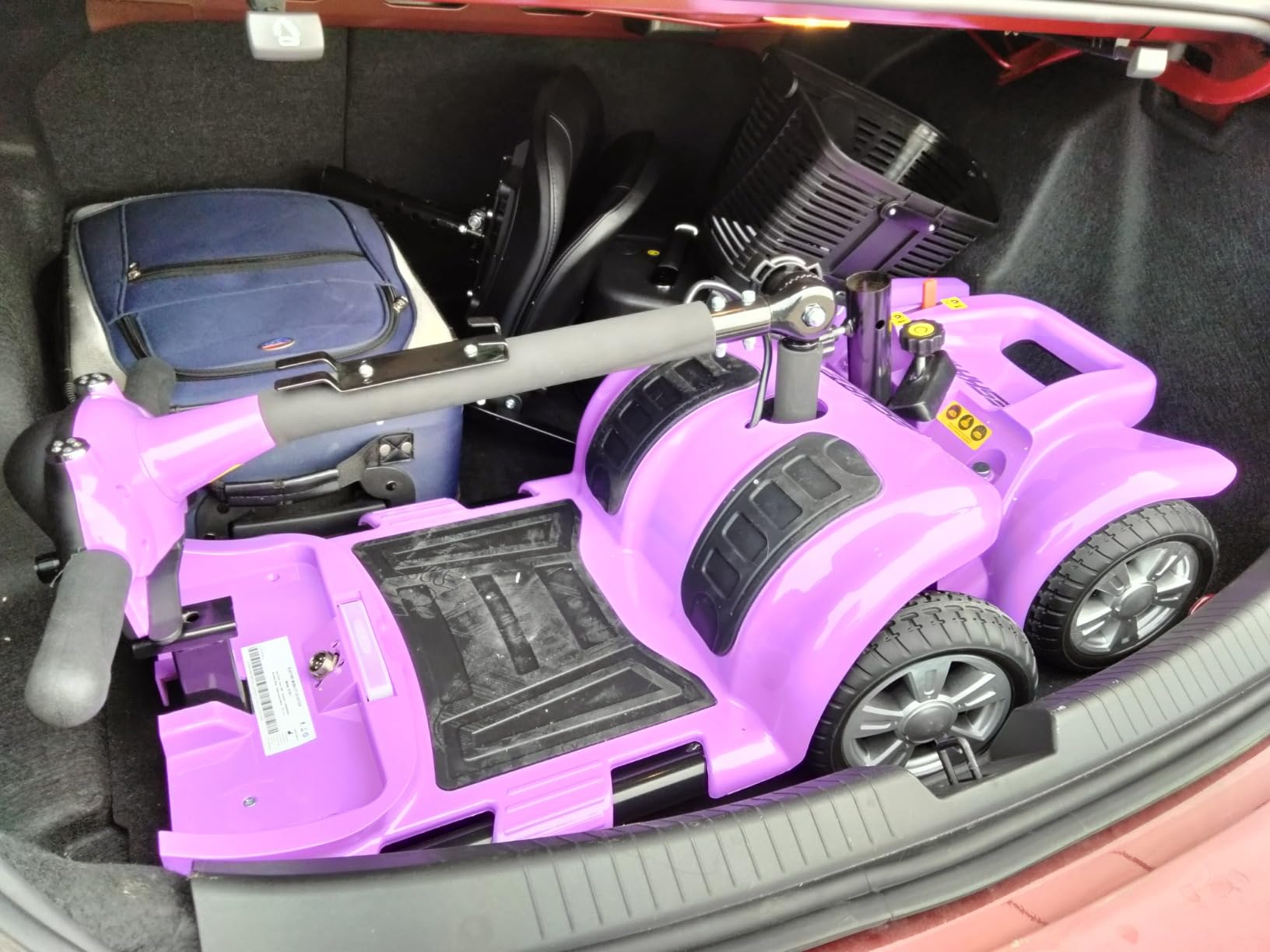 Mobility Scooter for Adults, Senior, 4 Wheels Electric Powered Chargeable Device for Travel, Lightweight Mobility Scooter, with LED Headlights and Basket, Charger Included customer photo 2
