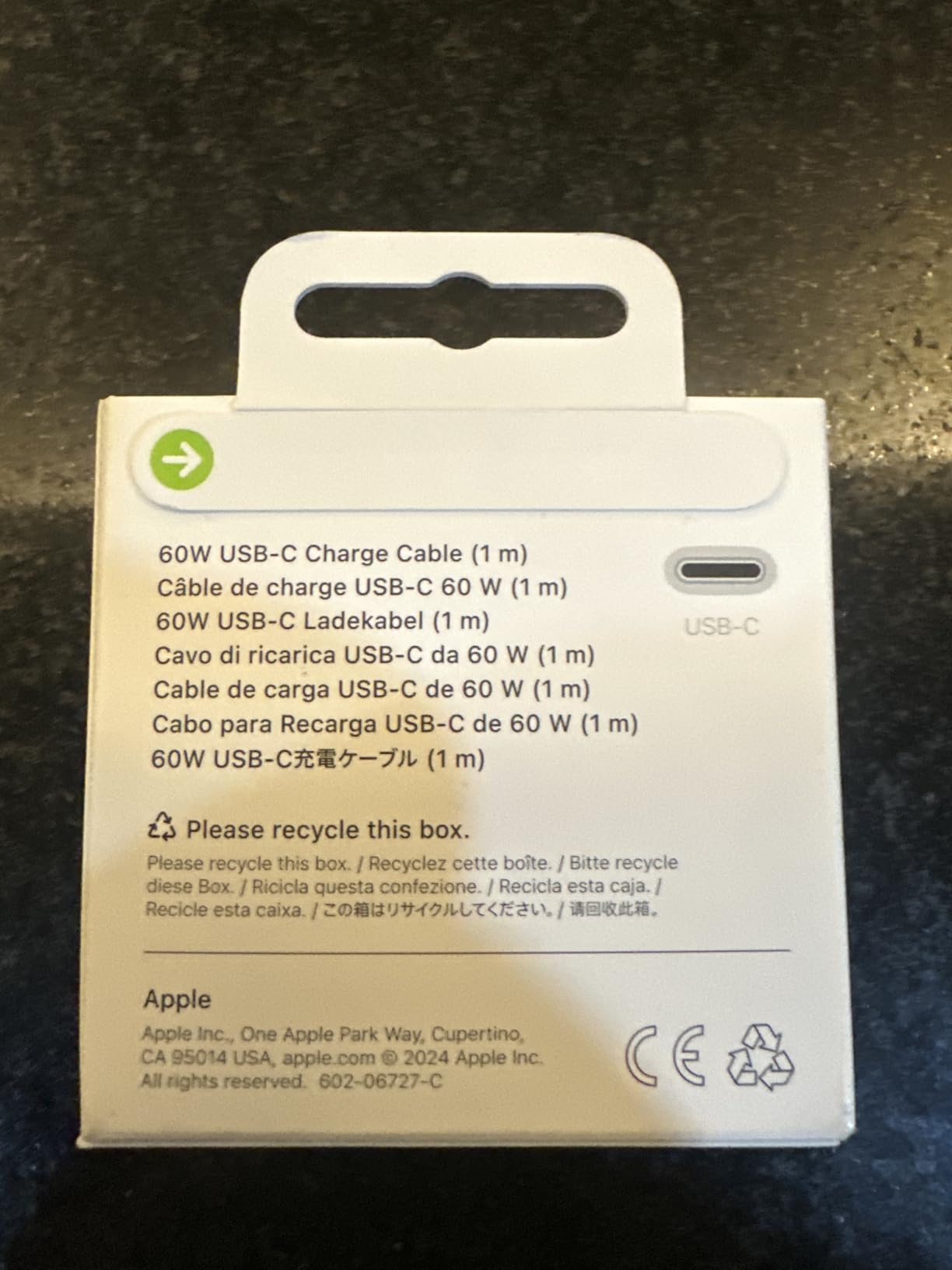 Apple 240W USB-C to USB-C Woven Charge Cable (2 m): Fast and Convenient Charging customer photo 2