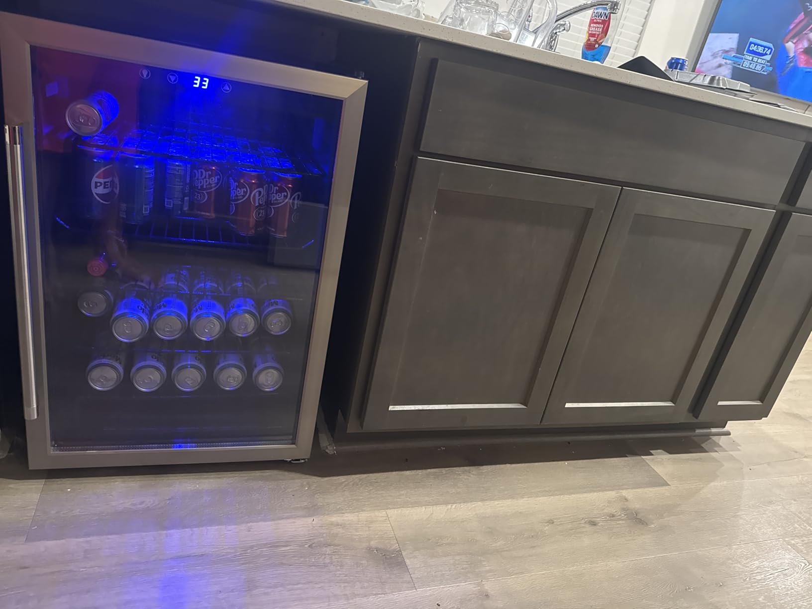 Electactic Mini Fridge 130 Can Beverage Refrigerator Cooler, 3.2 Cu.Ft Drink Fridge for Soda Wine Beer, Adjustable Temperature Control for Home Office, Black customer photo 1
