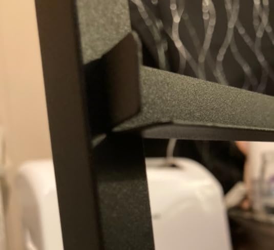 Furnulem Tall Nightstand, LED Night Stand with Charging Station and USB Ports, 4 Fabric Drawers and 4 Tier Storage Shelf, Nightstands Bedside Tables for Bedroom, Dorm, Office (Black Oak) customer photo 1