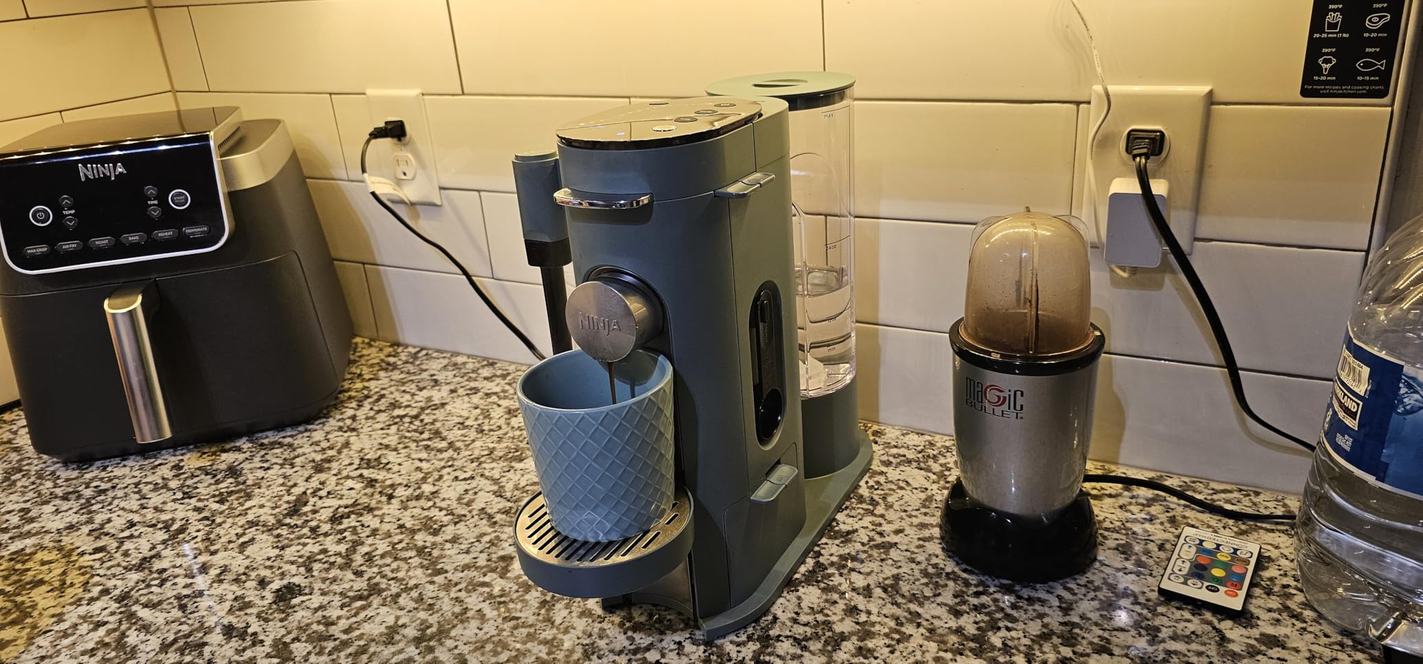 Ninja Pod and Grounds Specialty Single Serve Coffee Maker, K-Cup Pod Compatible, Brews Grounds, Compact Design, Built-in Milk Frother, 56 Ounces Reservoir, 6 Ounces Cup to 24 Ounces Mug Sizes, Stone, PB051ST customer photo 2
