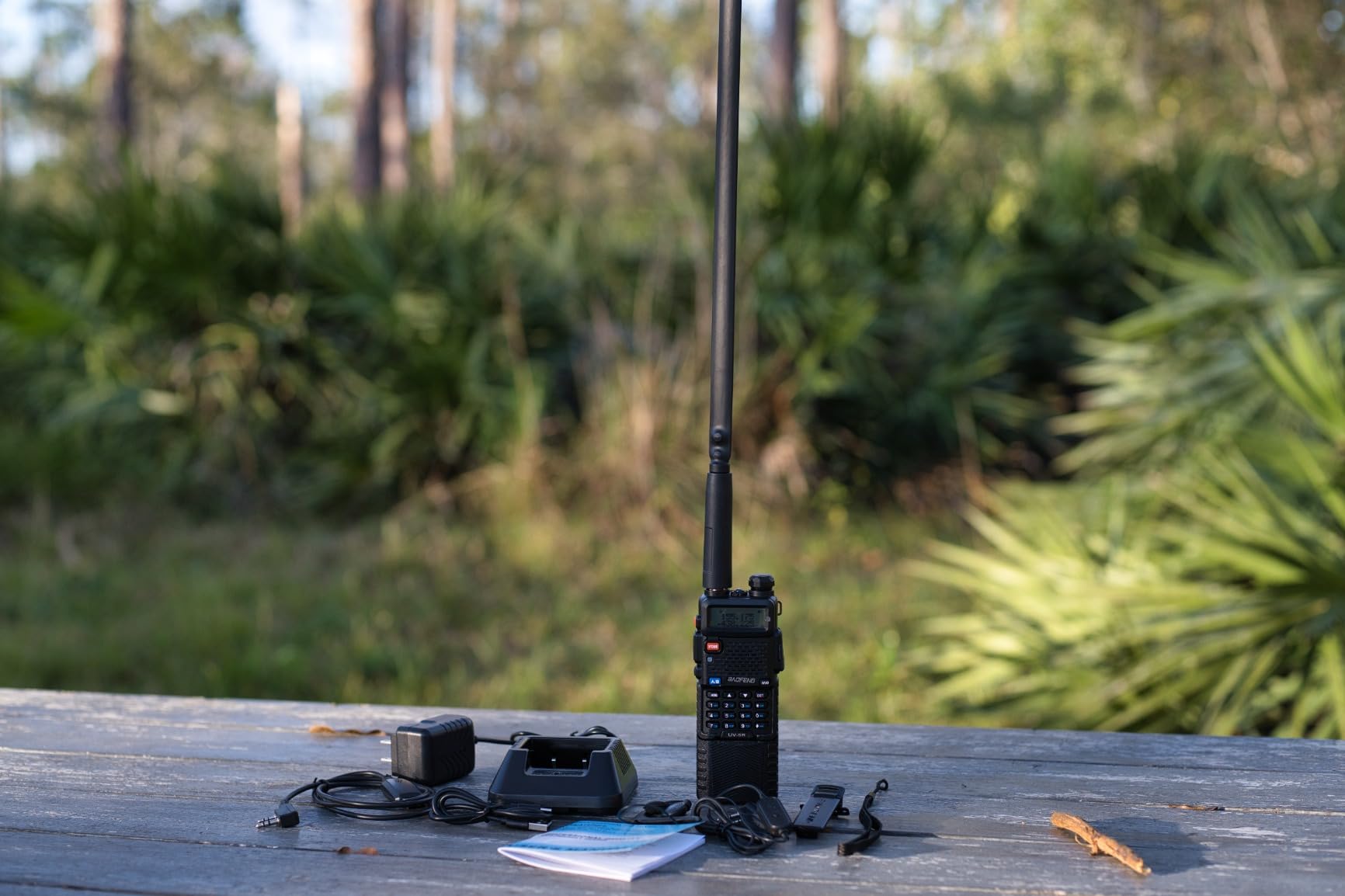 BAOFENG UV-5R Ham Radio Handheld: 8W Ham Radios Long Range UV5R Radio 3800mAh Rechargeable Walkie Talkies Two Way Radio with Programming Cable, Tactical Antenna and Earpiece for Survival Gear, 2 Pack customer photo 2