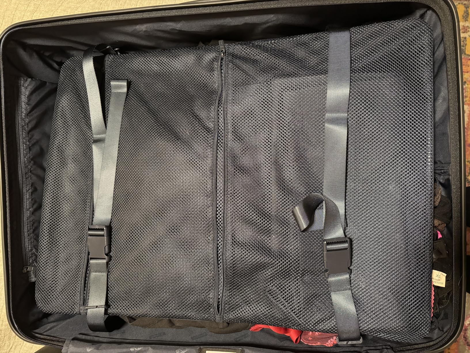 Away Medium Checked Luggage - 26-Inch Lightweight Hardside Suitcase with Custom WhisperGlide 360° Wheels, Interior Compression System, TSA-Accepted Lock - Jet Black customer photo 2