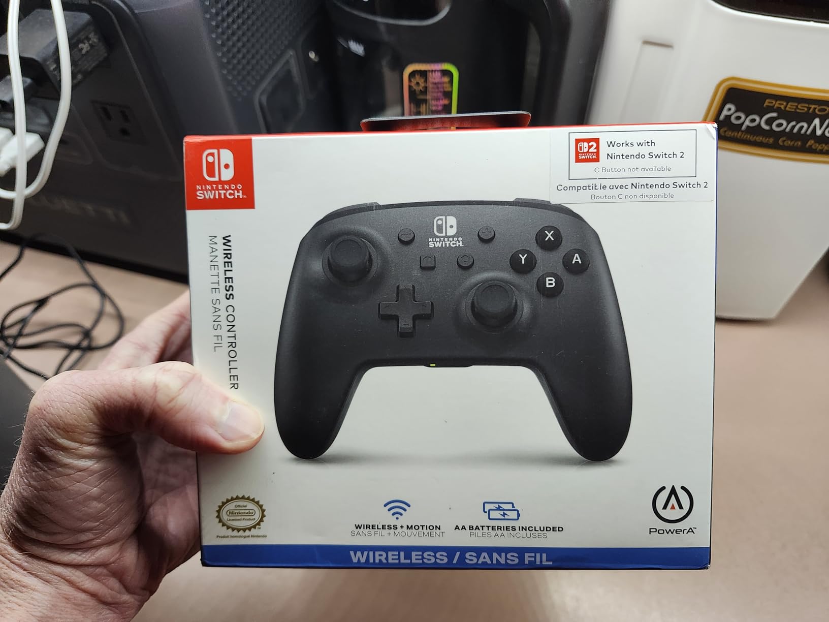 PowerA Wireless Controller - Nintendo Switch/Switch Lite/Switch-OLED Model, Nintendo Switch 2, Jet Black, Bluetooth, Motion Controls, Advanced Gaming Buttons customer photo 2