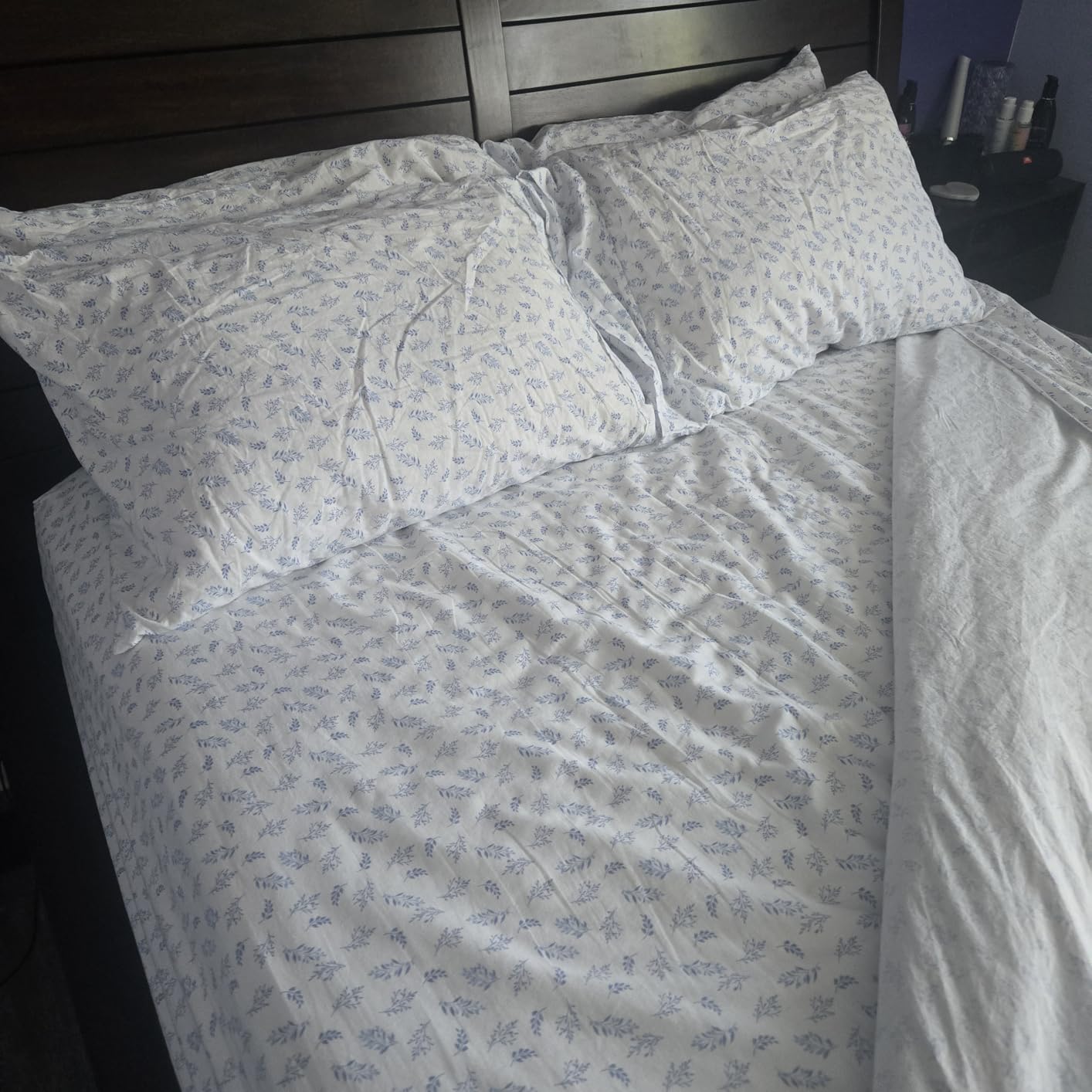 Casa Platino Queen Sheets Sets - 100% Cotton Queen Sheets Cooling with 4 Pillowcases, 15