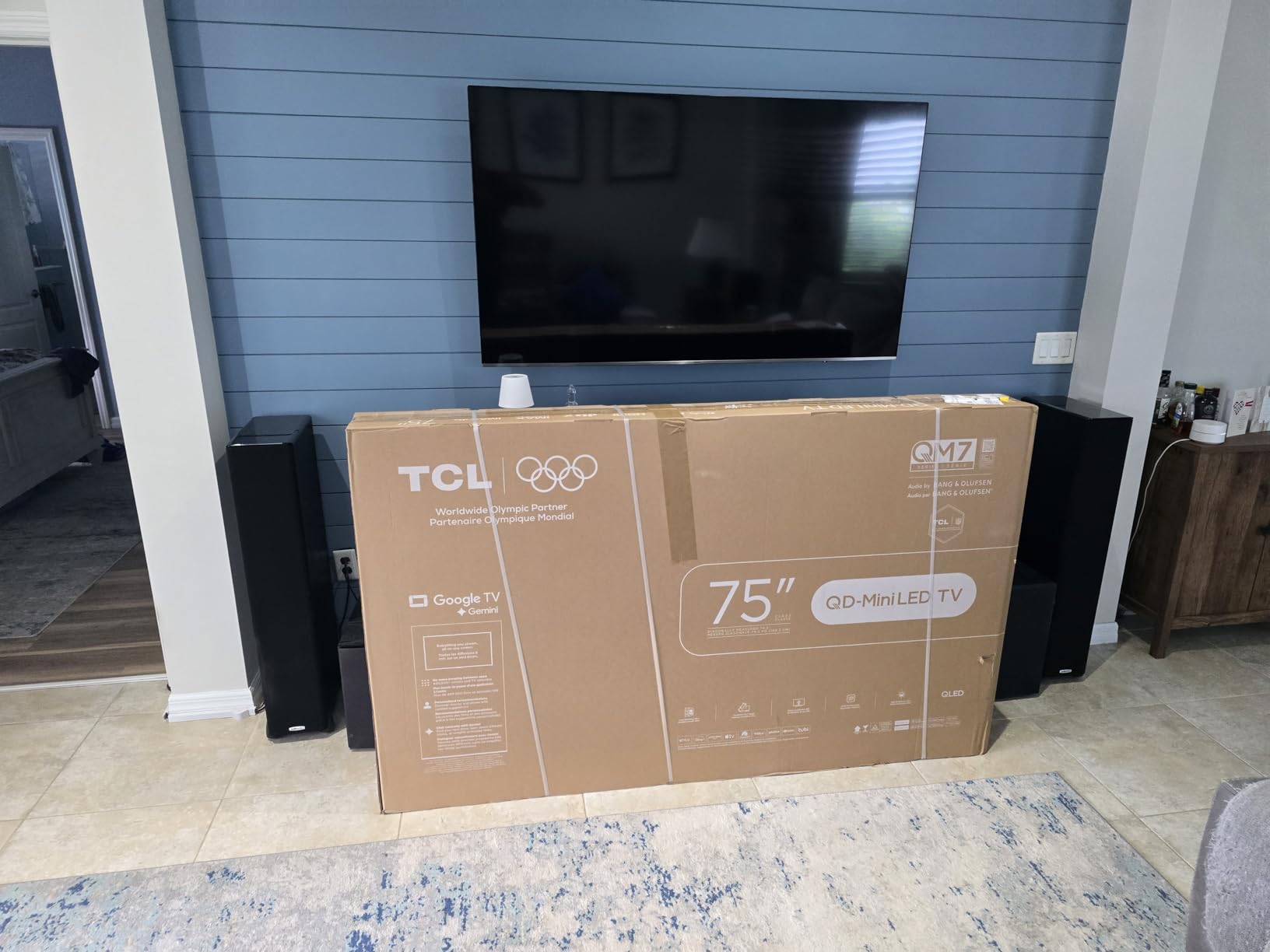 55 Inch Class QM7K Series | Mini LED QLED 4K HDR | 55QM7K, 2025 Model | 120HZ-144HZ Anti Reflective Screen Smart Google TV Dolby Atmos Onkyo Audio | Voice Remote Alexa Gaming Streaming Television customer photo 1