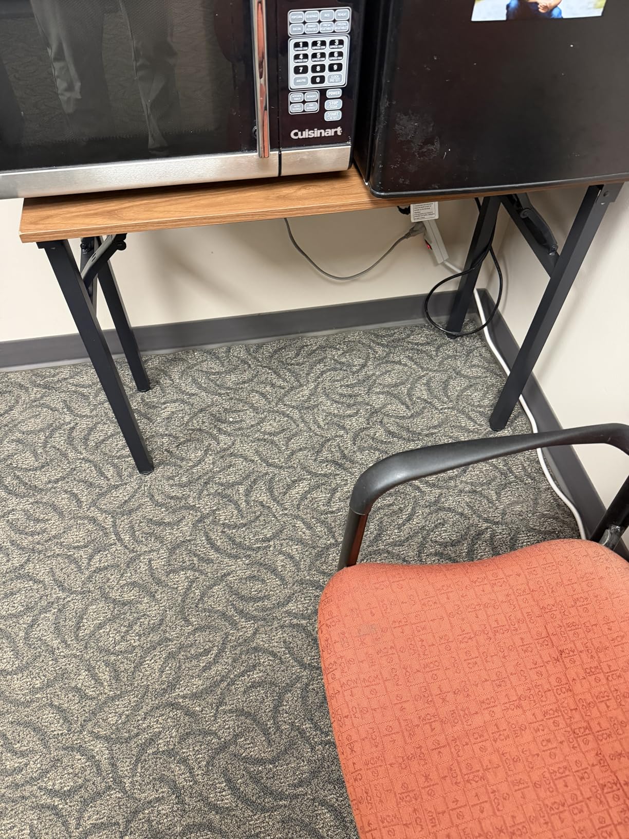 Frylr Small Folding Computer Desk - Portable 35.8 Inch Foldable Laptop Table, No-Assembly, Collapsible and Compact for Easy Storage, Lightweight for Small Spaces, Craft and Study Use, Dark Walnut customer photo 1