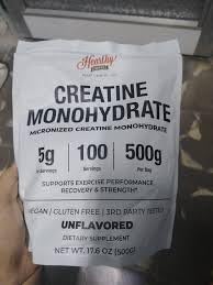 HEARTHY FOODS Creatine Monohydrate Micronized Powder 500G - 100 Servings, 5000mg Per Serving (5g) - for Muscle Growth & Recovery - Unflavored customer photo 1