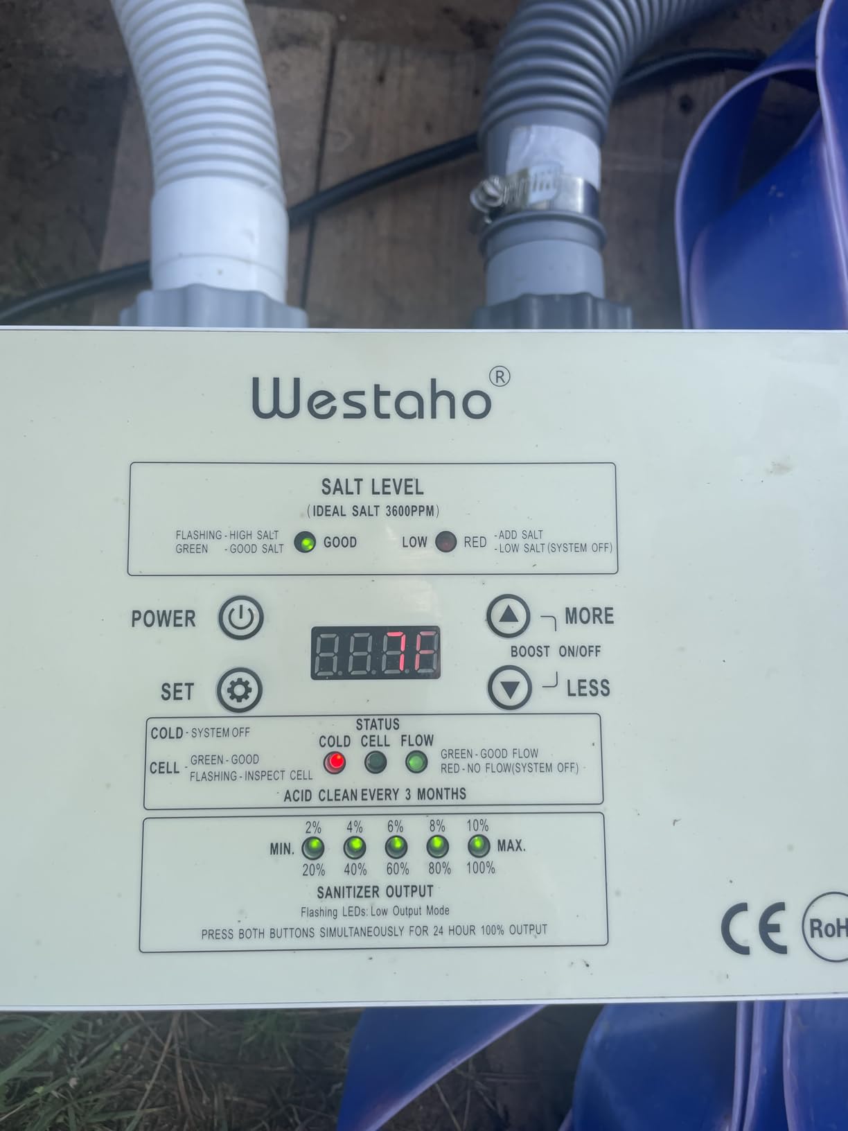Salt Chlorine Generator, Westaho Salt Water Pool Chlorinator System with USA-Made Titanium Cells customer photo 1