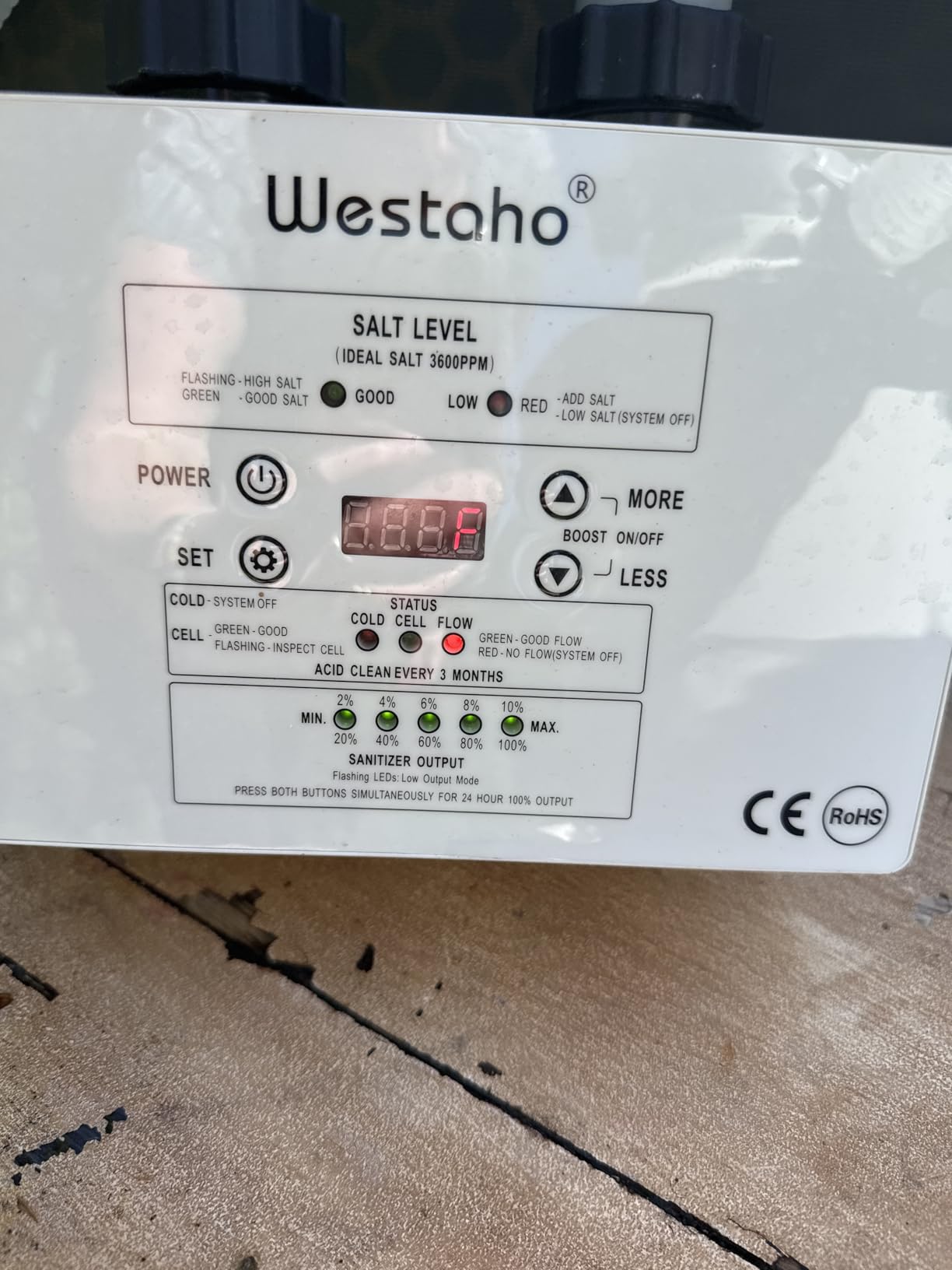 Salt Chlorine Generator, Westaho Salt Water Pool Chlorinator System with USA-Made Titanium Cells customer photo 2