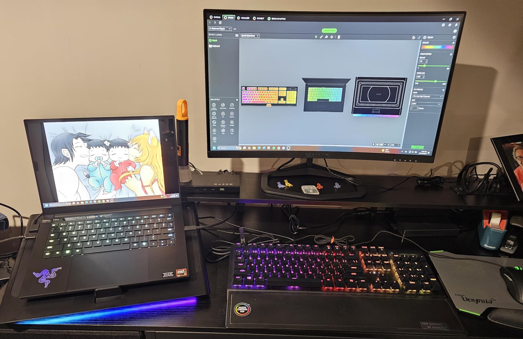 Razer Blade 14 (2025) Gaming Laptop: NVIDIA GeForce RTX 5070 - AMD Ryzen AI 9 365 CPU - 3K 120Hz OLED Display - 64GB LPDDR5X RAM - 2TB SSD - Thin & Lightweight - Chroma RGB - Windows - Black customer photo 1