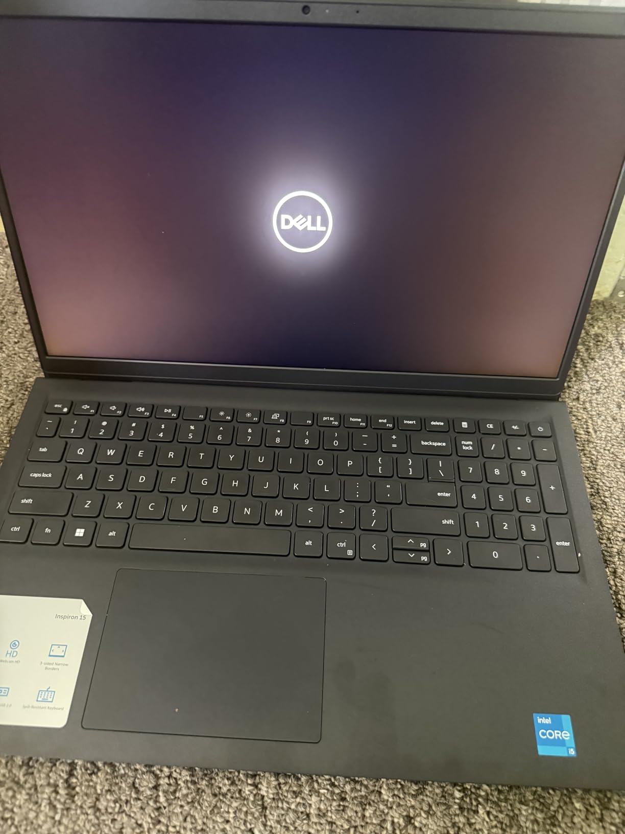 Dell Inspiron 3520 Laptop - 15.6-inch FHD (1920 x 1080) 120Hz Display, Intel Core i5-1235U Processor, 8GB DDR4 RAM, 512GB SSD, WiFi 5, Windows 11 S Mode - Carbon Black customer photo 2